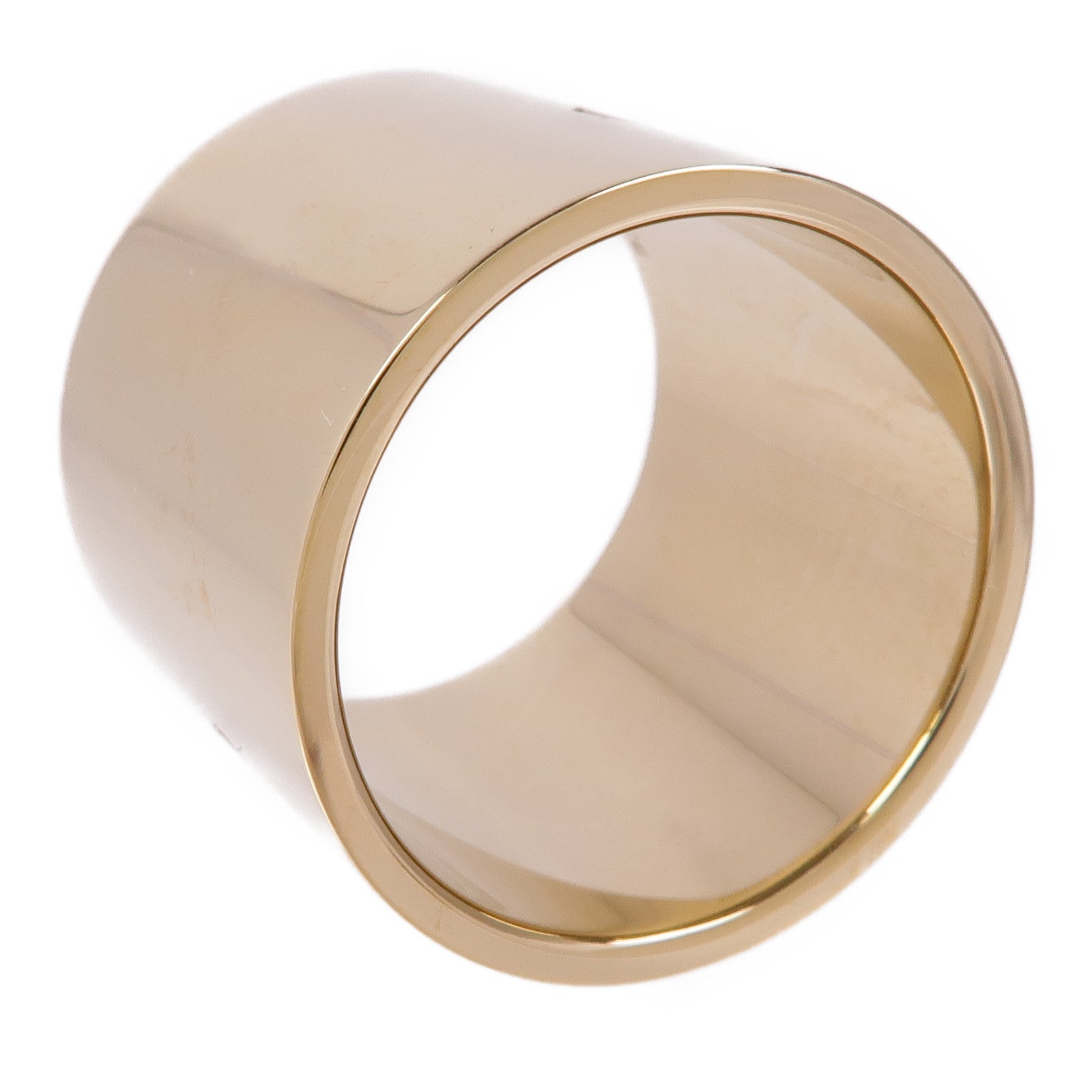 HERMES H Diamant Scarf Ring Metal Gold