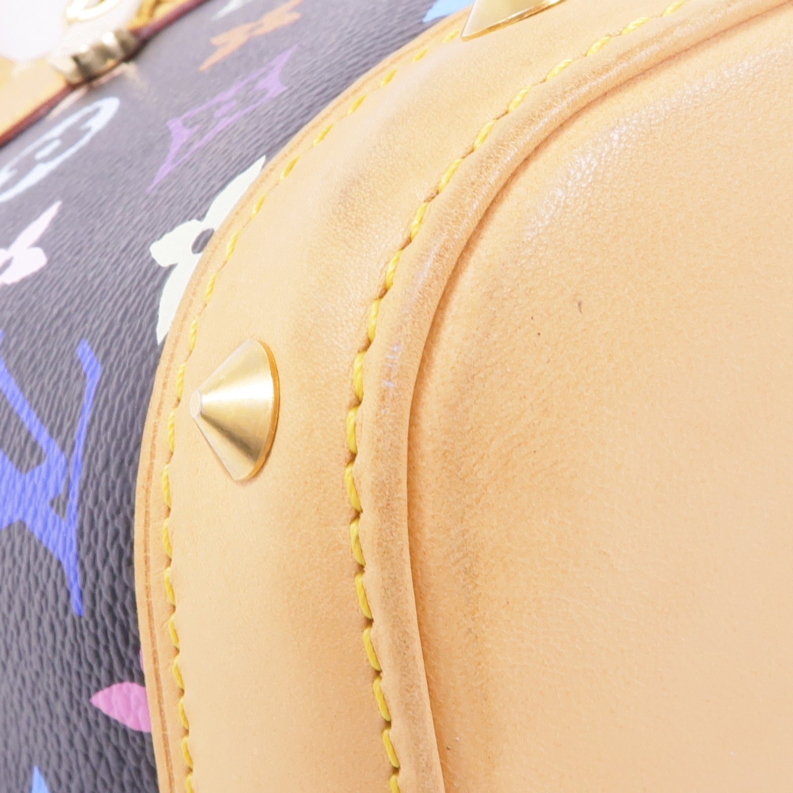 LOUIS VUITTON Monogram Multicolore Alma金扣手挽袋