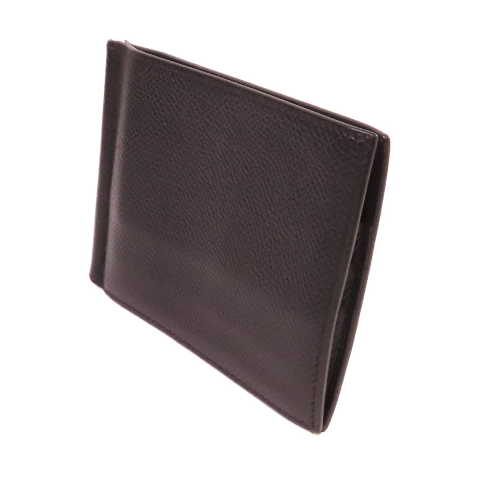 HERMES 【激減優惠】Epsom皮革Money Clip Wallet銀扣鈔夾錢包黑色
