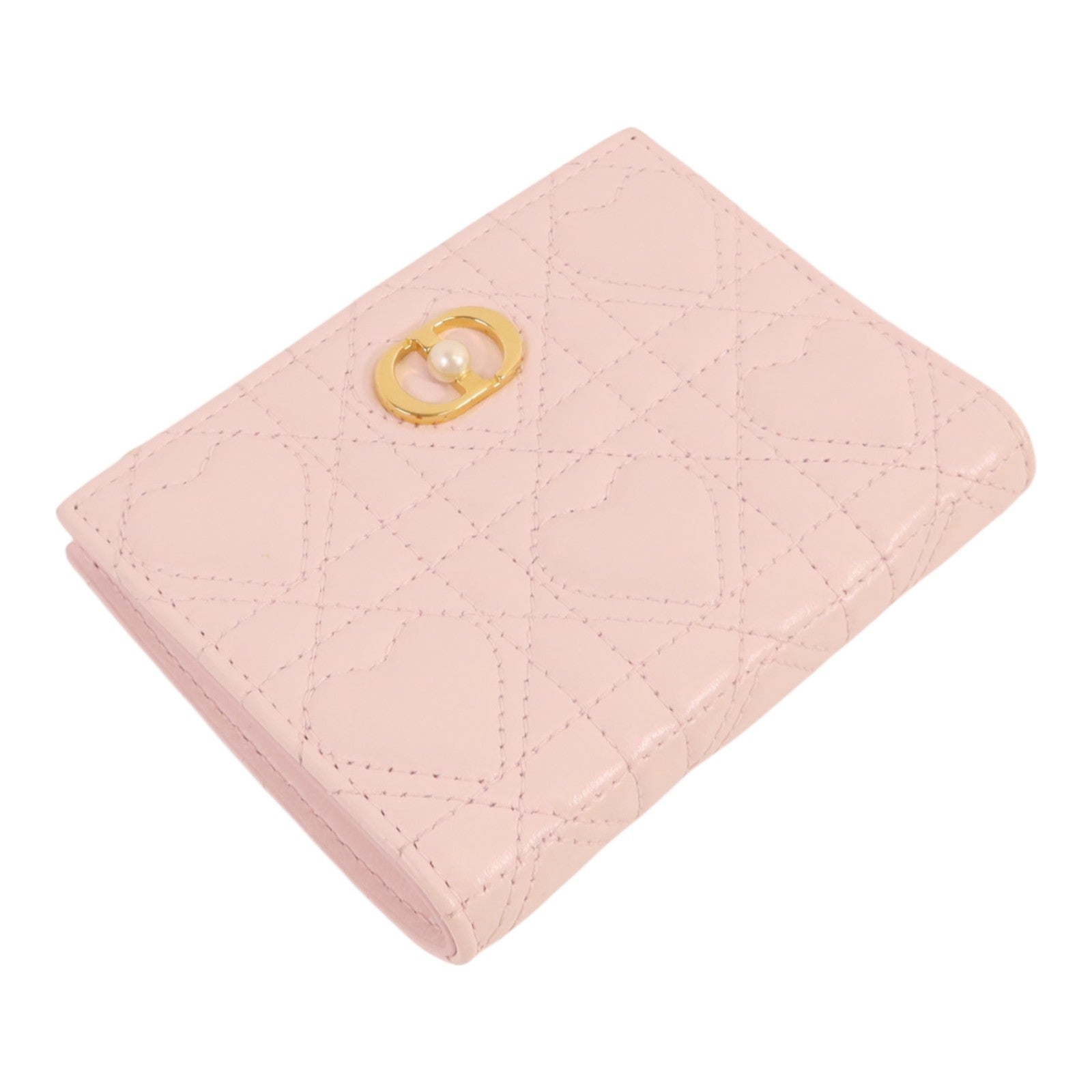 Dior 牛皮皮革Wallet金扣錢包