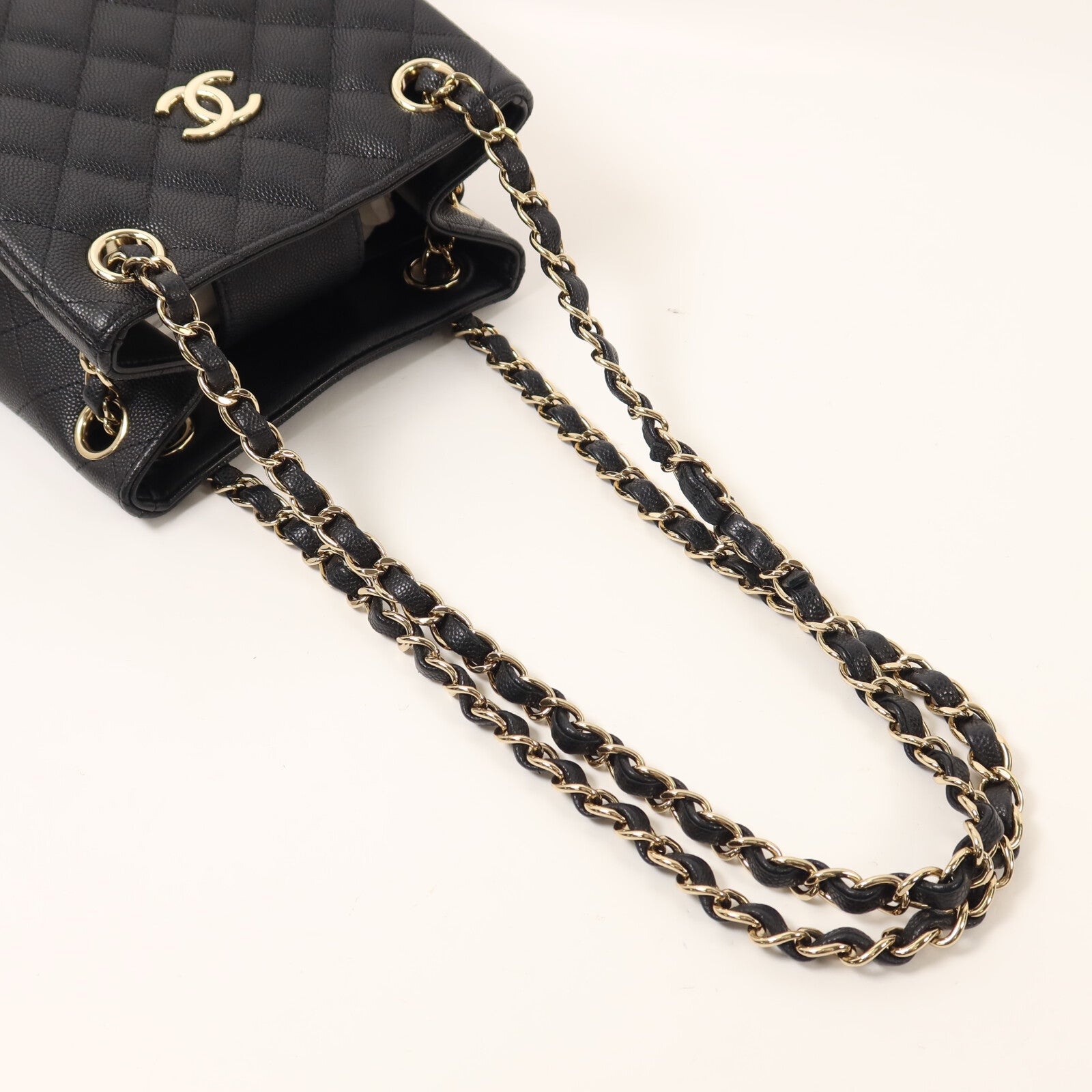 CHANEL 牛皮皮革Chain Shoulder鏈帶肩背袋