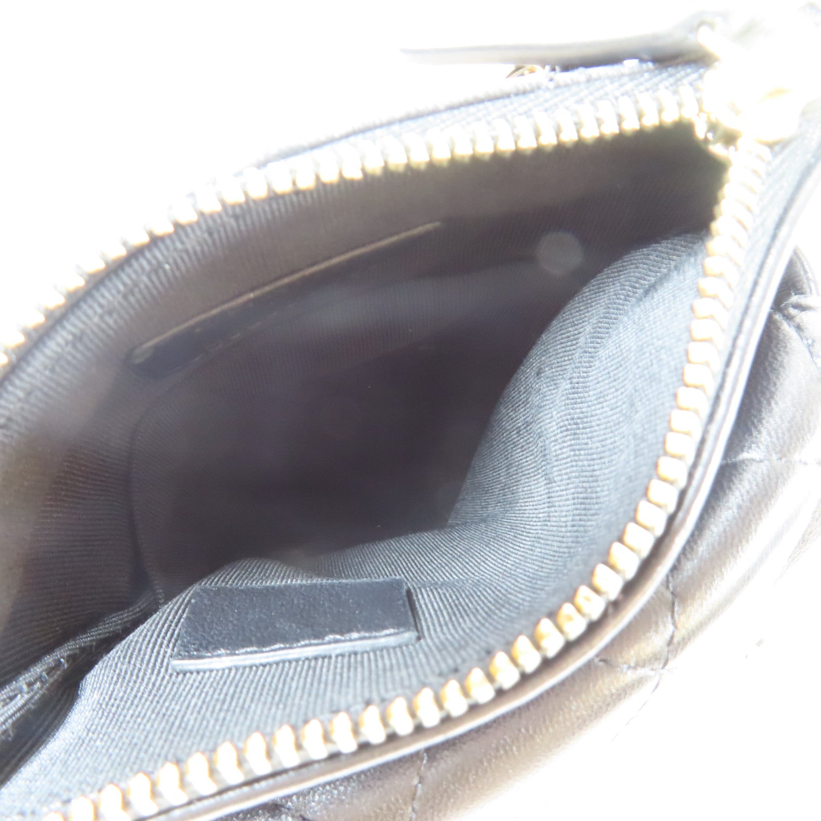 CHANEL 菱格羊皮皮革金扣Chain Shoulder鏈帶肩背袋黑色