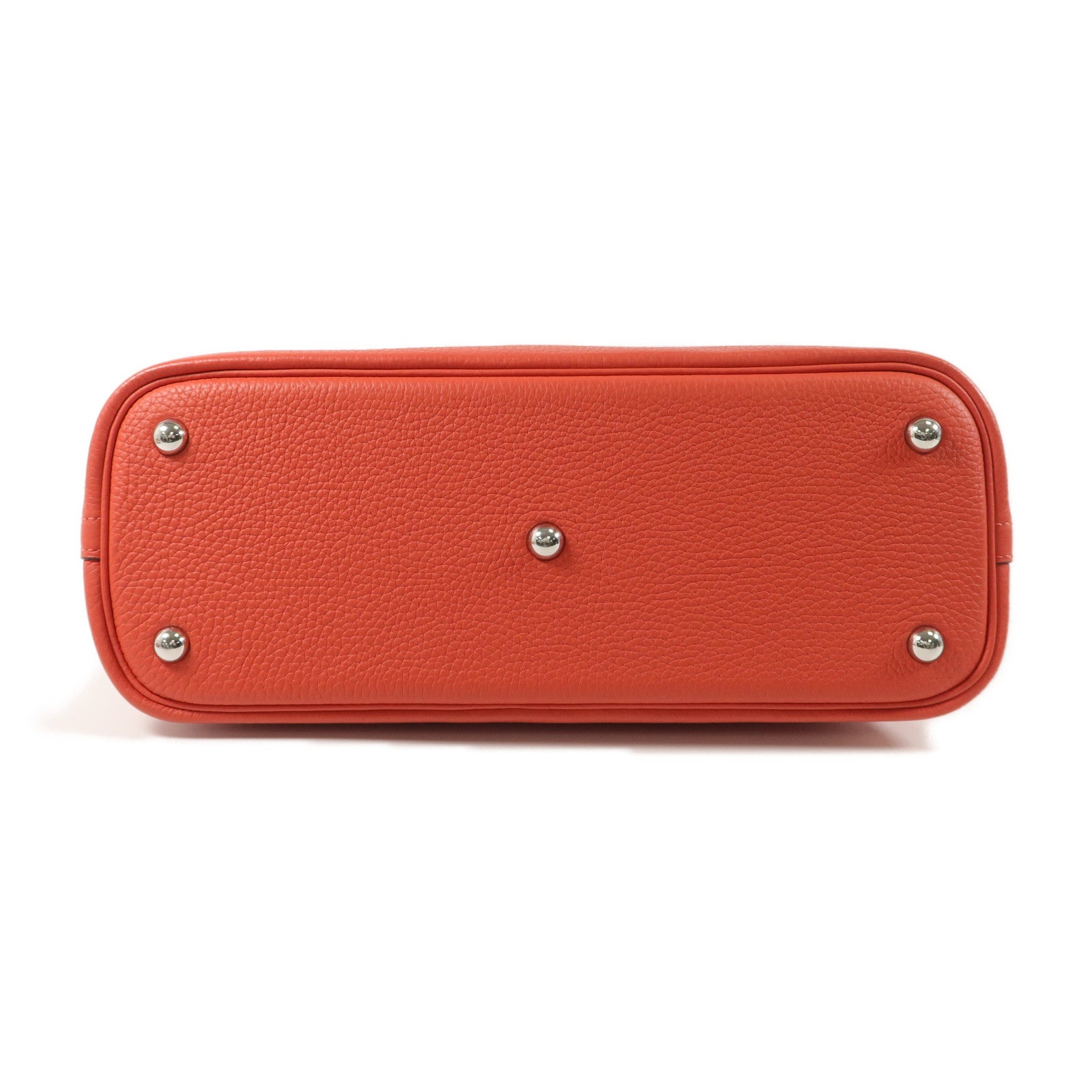 HERMES Togo皮革Bolide 31手挽袋Rouge Pivoine