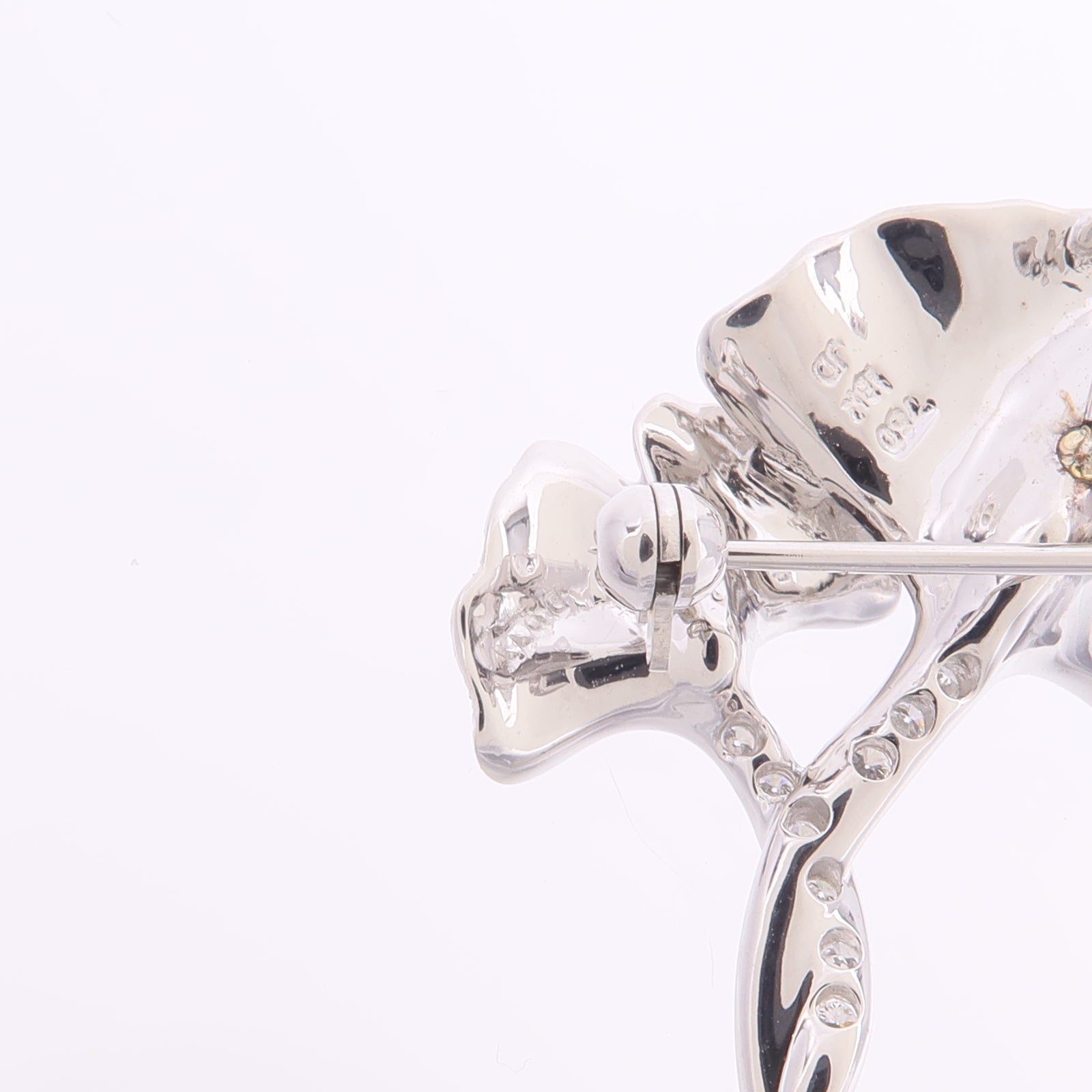 JEWELRY 18K白金Color Stone Diamond Brooch彩色寶石/鑽石胸針