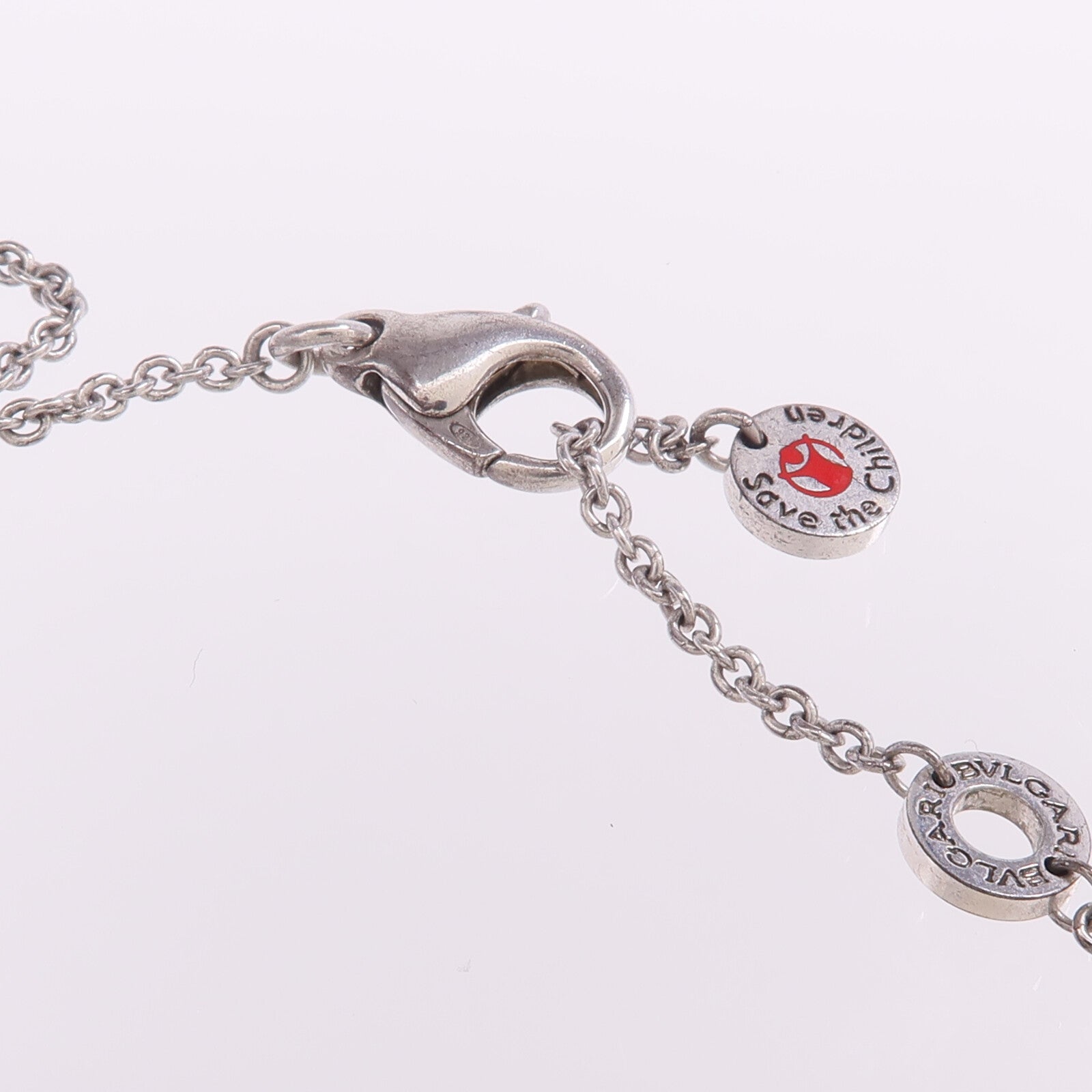 BVLGARI 925純銀/陶瓷Save The Children Necklace項鍊