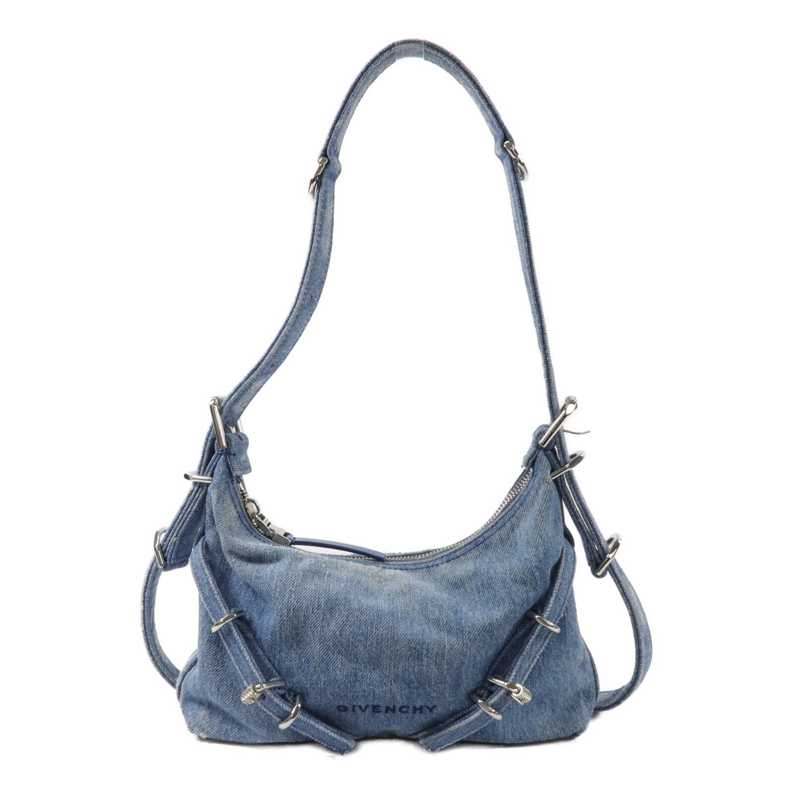 GIVENCHY 牛仔布Voyou Mini肩背袋