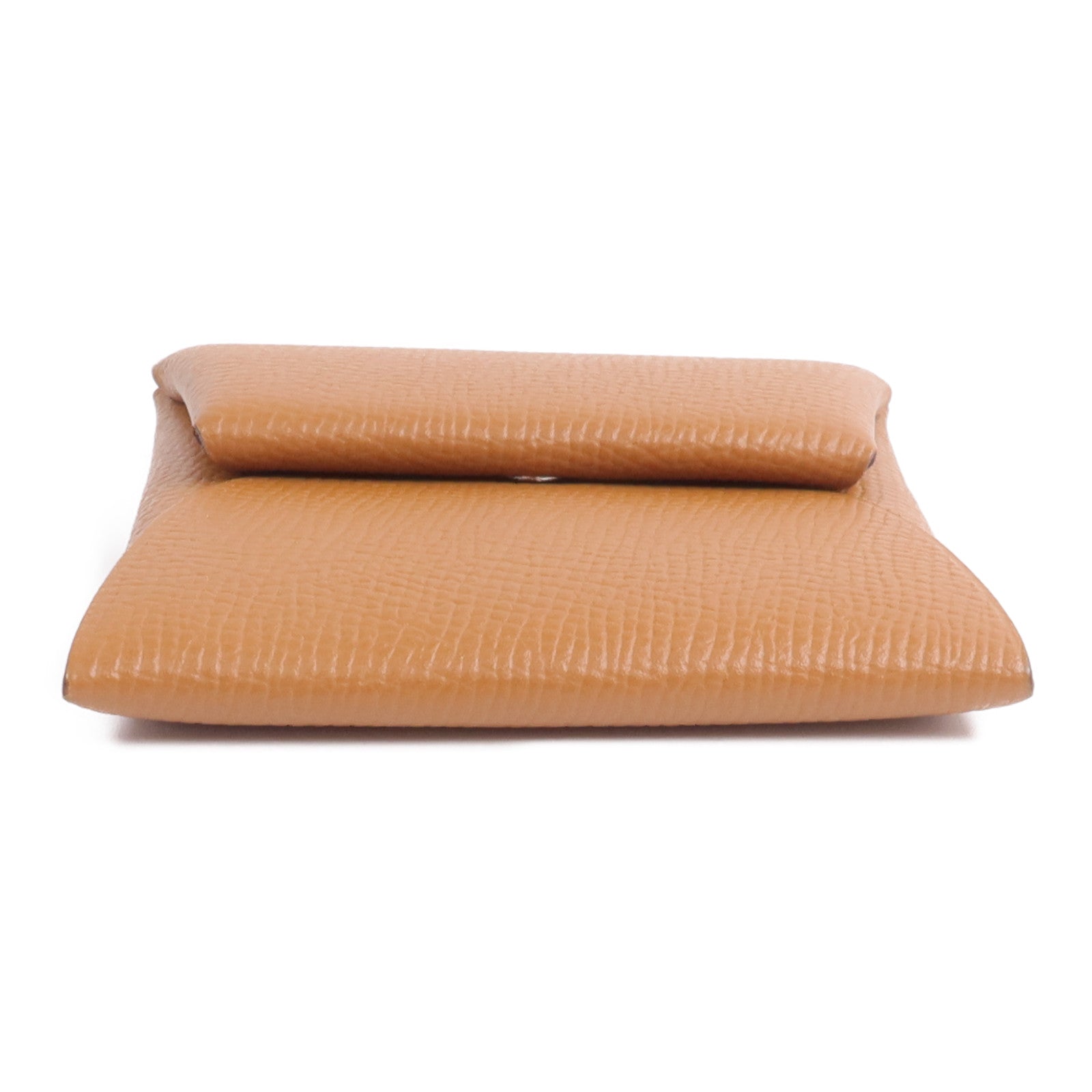 HERMES Epsom皮革Bastia零錢包Gold