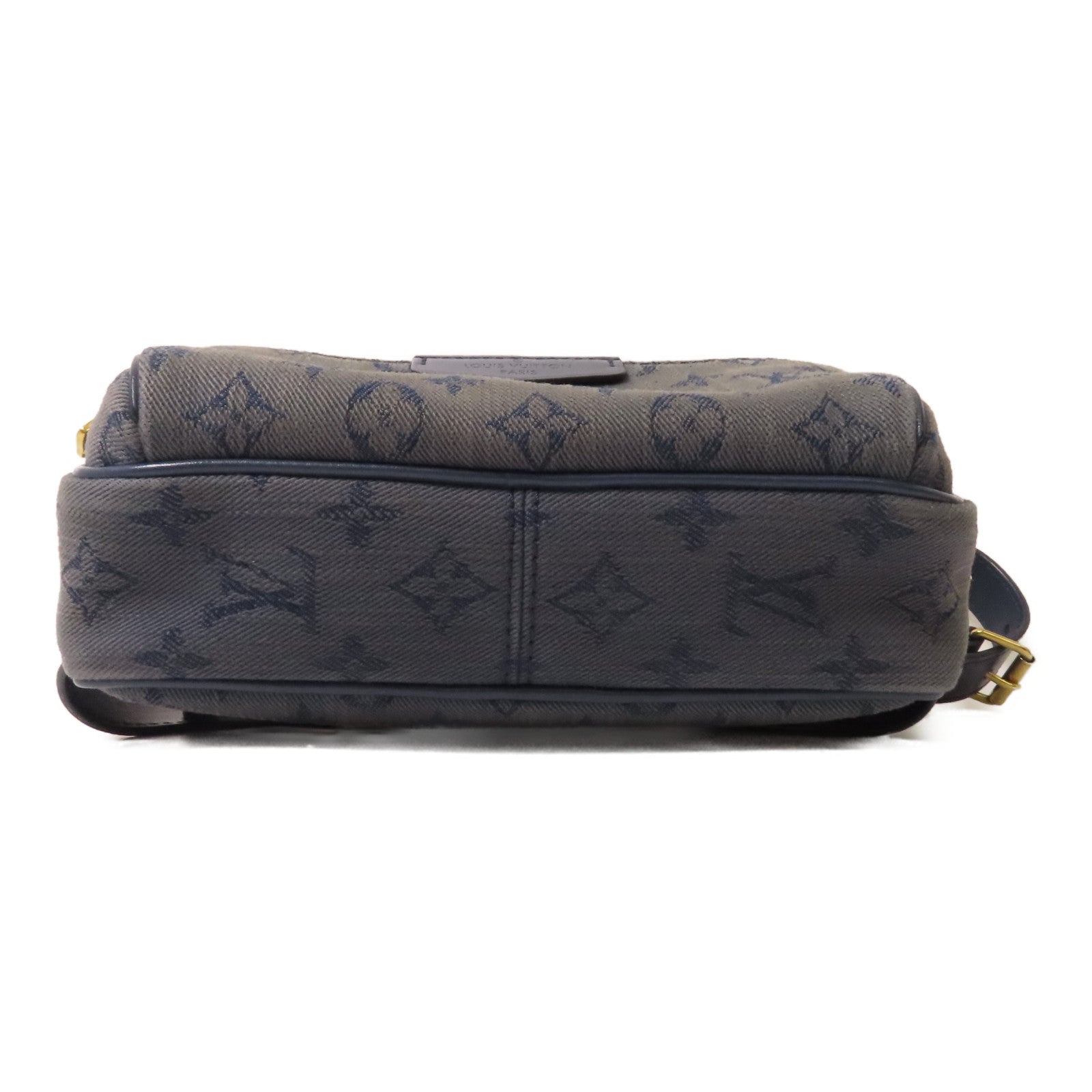 LOUIS VUITTON 【激減優惠】Monogram Denim Bum Bag Outdoor金扣腰包藍色