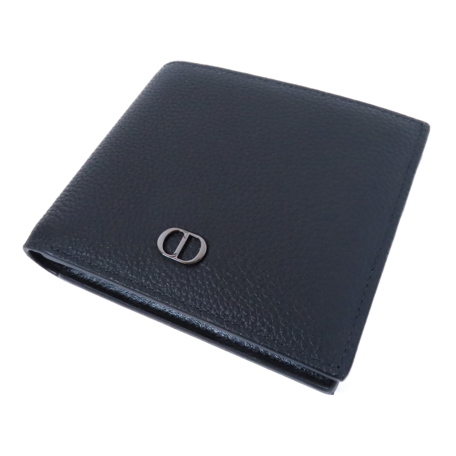 Dior 牛皮皮革CD Icon Bifold Wallet銀扣錢包黑色– Brand Off Hong Kong Online Store