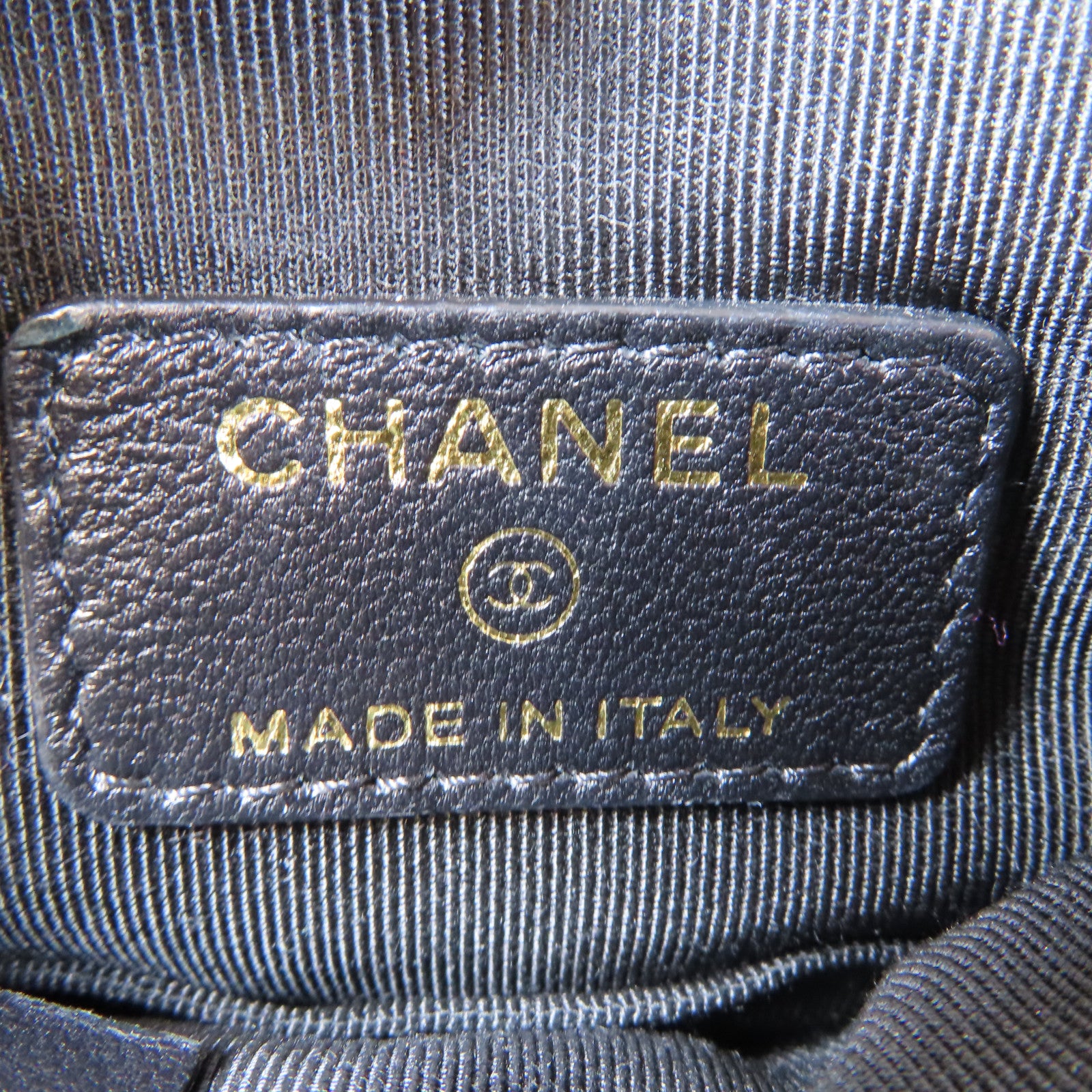 CHANEL 菱格羊皮皮革金扣Chain Shoulder鏈帶肩背袋黑色