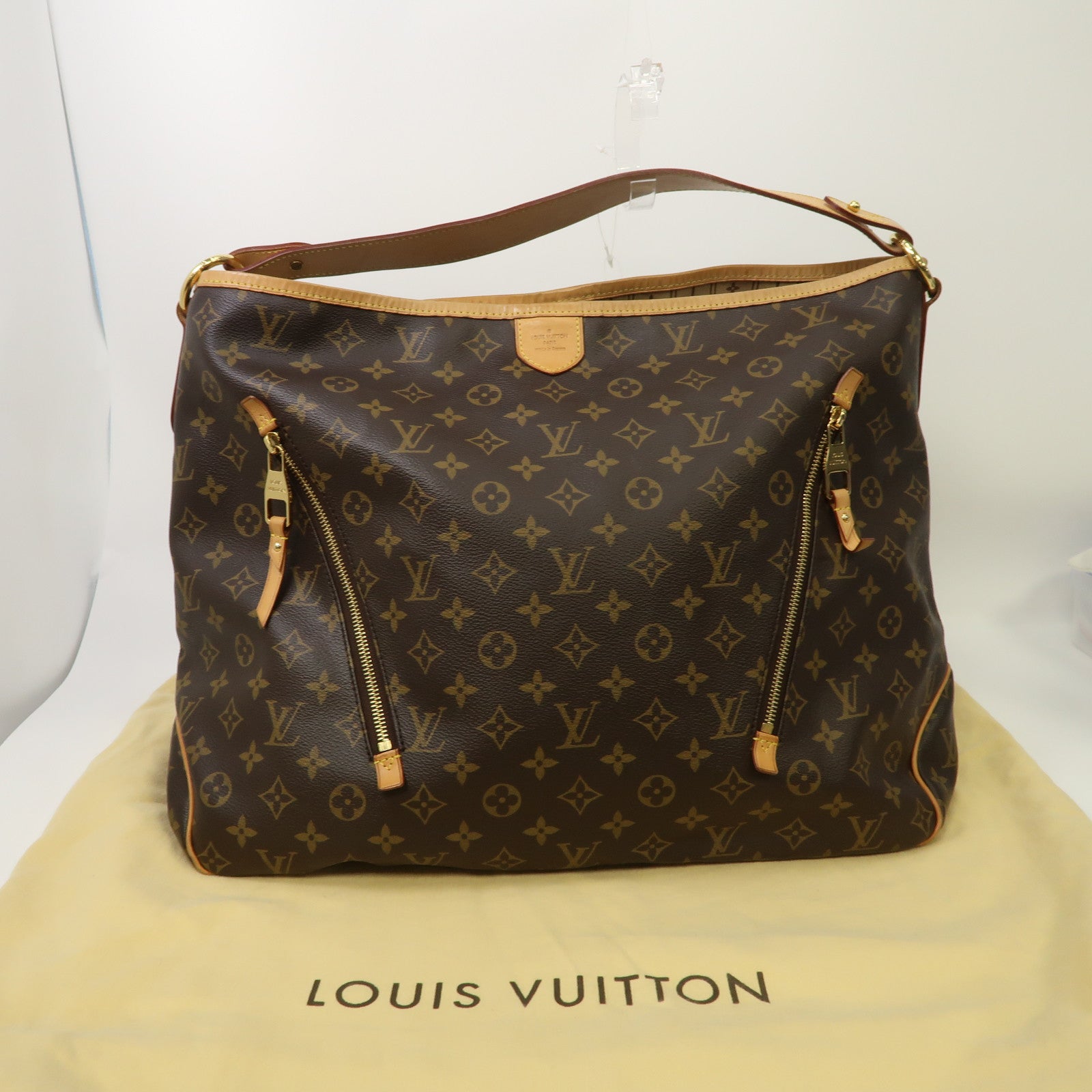LOUIS VUITTON Monogram Delightful Tote GM金扣肩背袋啡色
