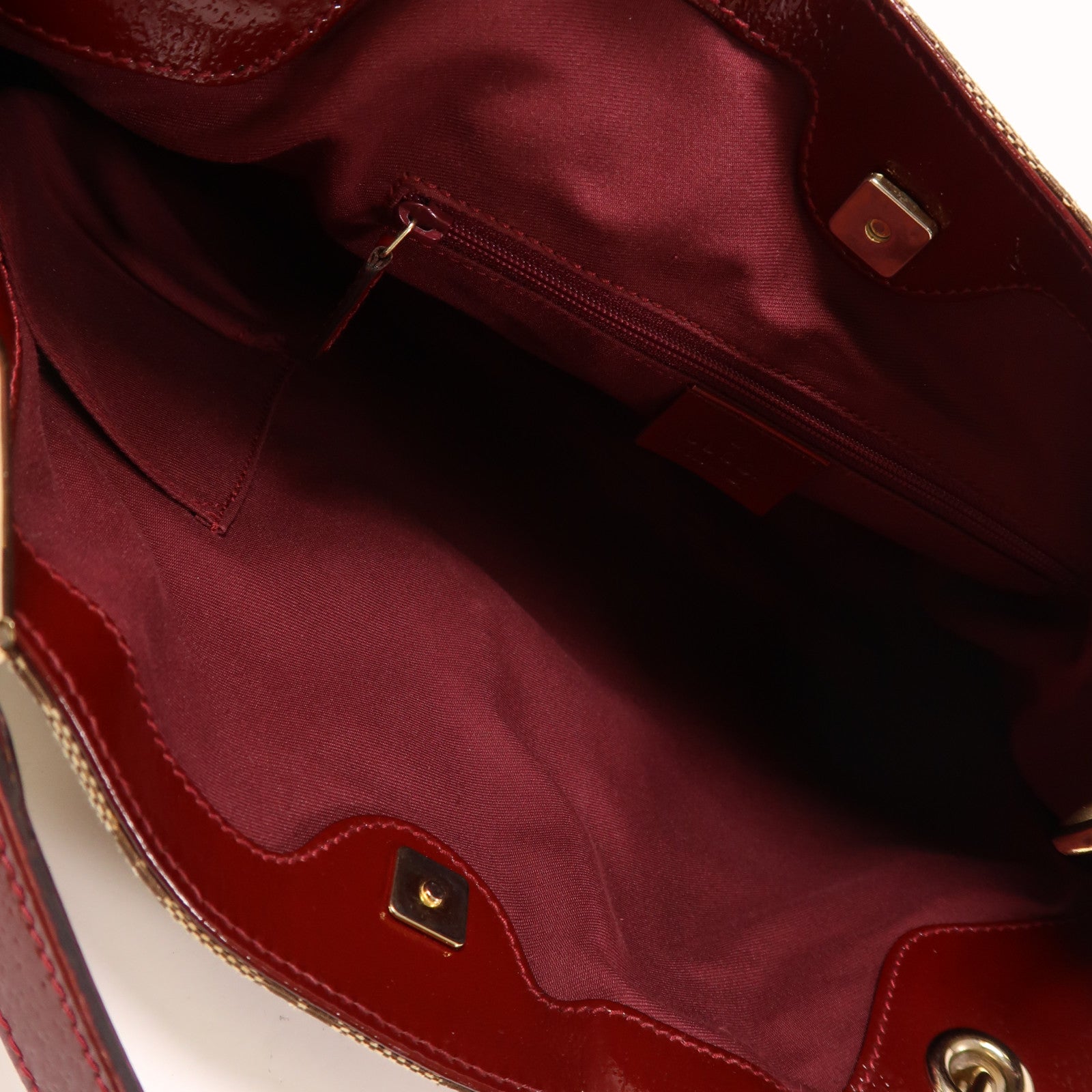 GUCCI 帆布Shoulder Bag金扣手挽袋/肩背袋