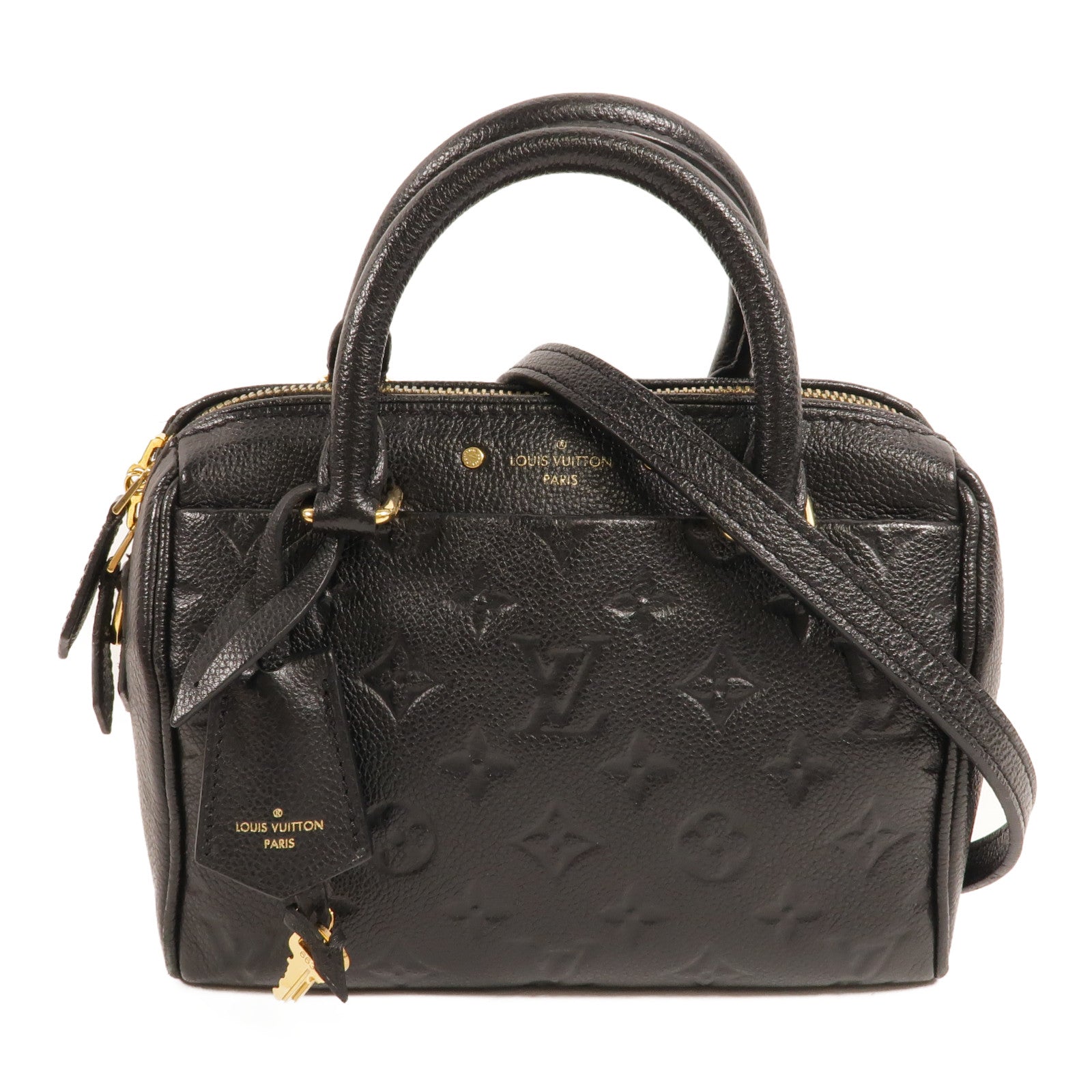 LOUIS VUITTON Monogram Empreinte Speedy Bandouliere 20手挽肩背兩用袋