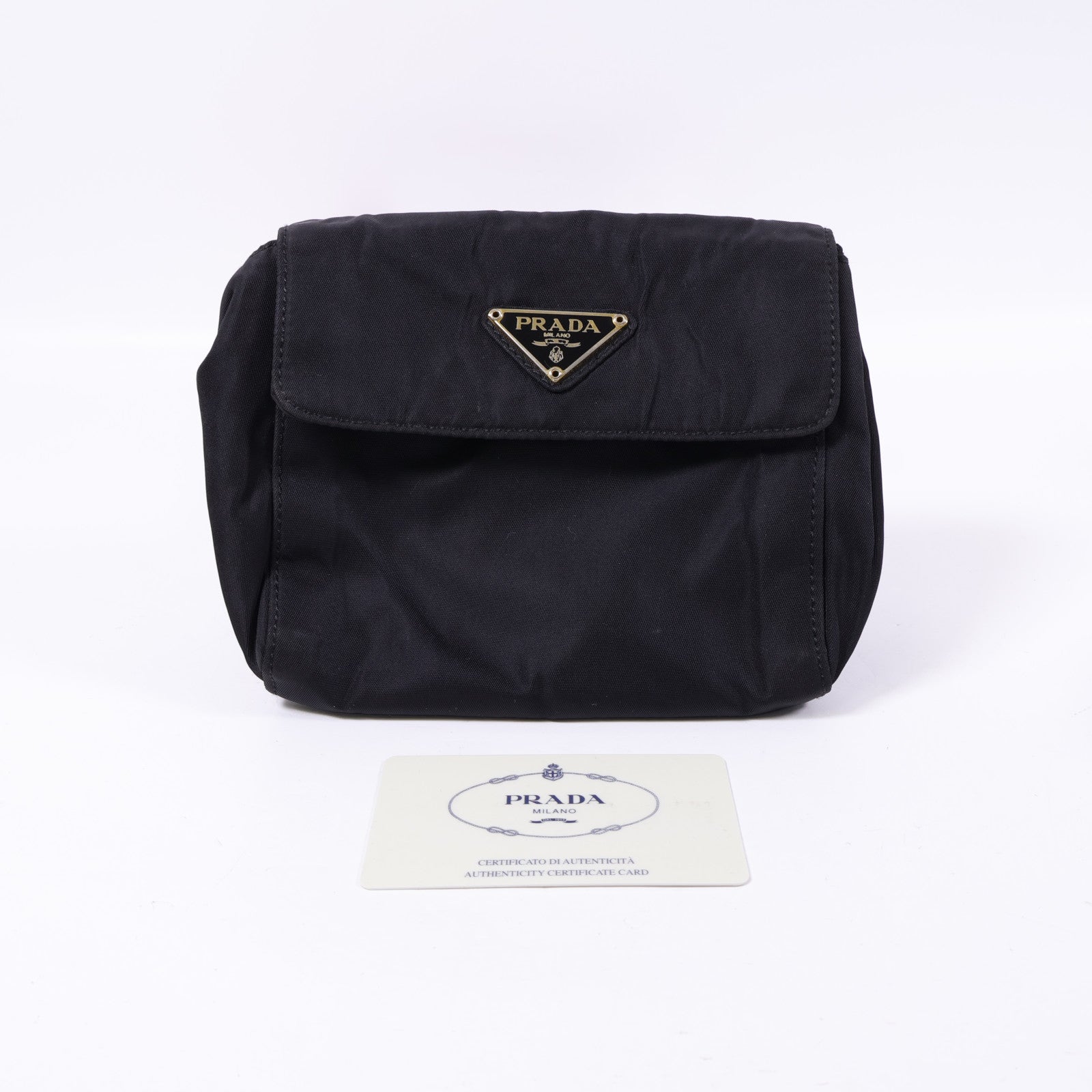 PRADA 尼龍Waist Bag金扣斜挎包
