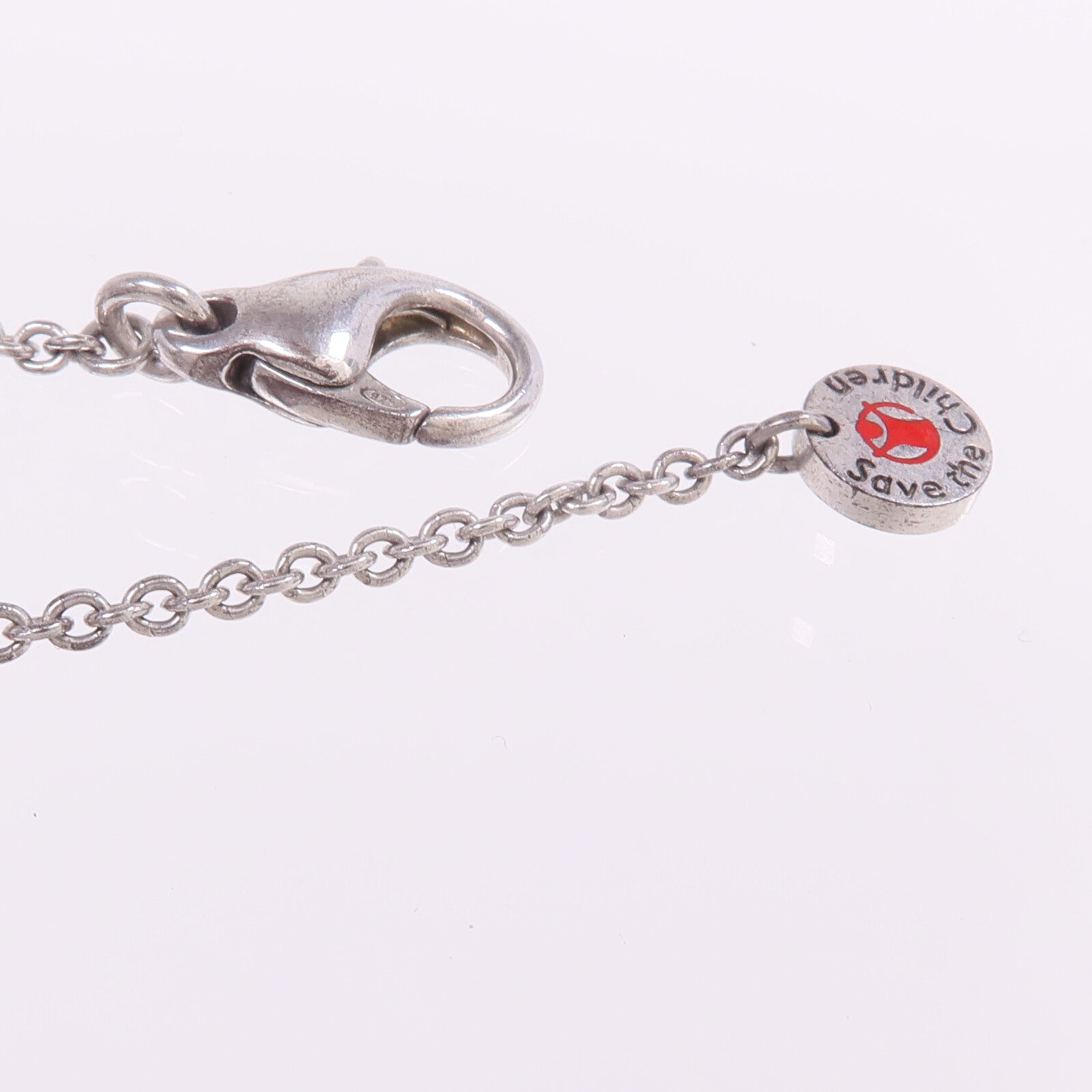 BVLGARI 925純銀/陶瓷Save The Children Necklace項鍊