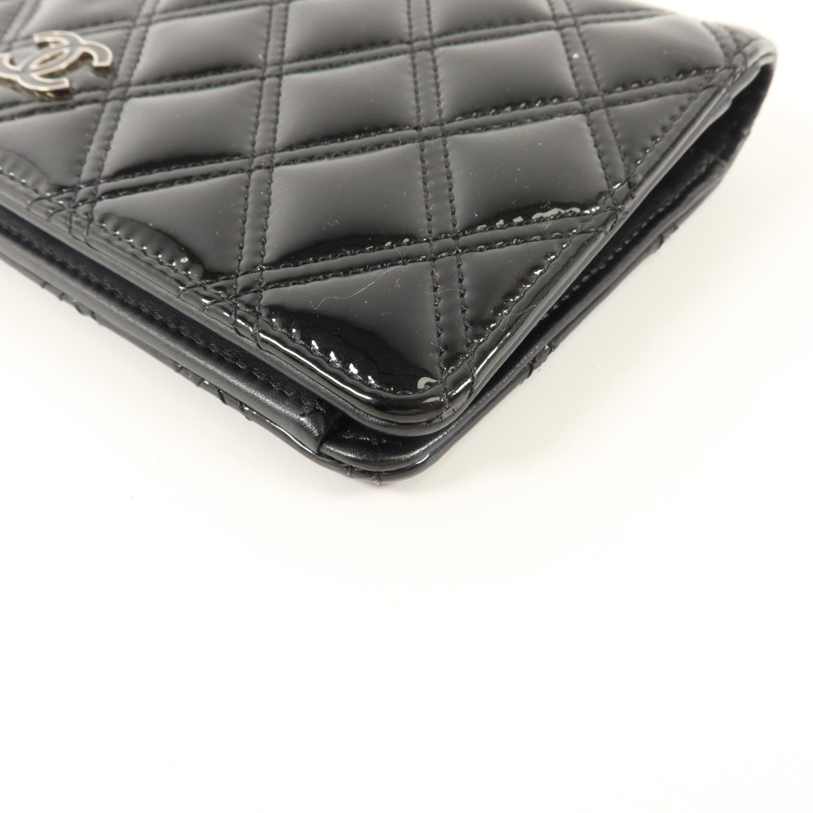 CHANEL 漆皮皮革Long Bifold Wallet長錢包
