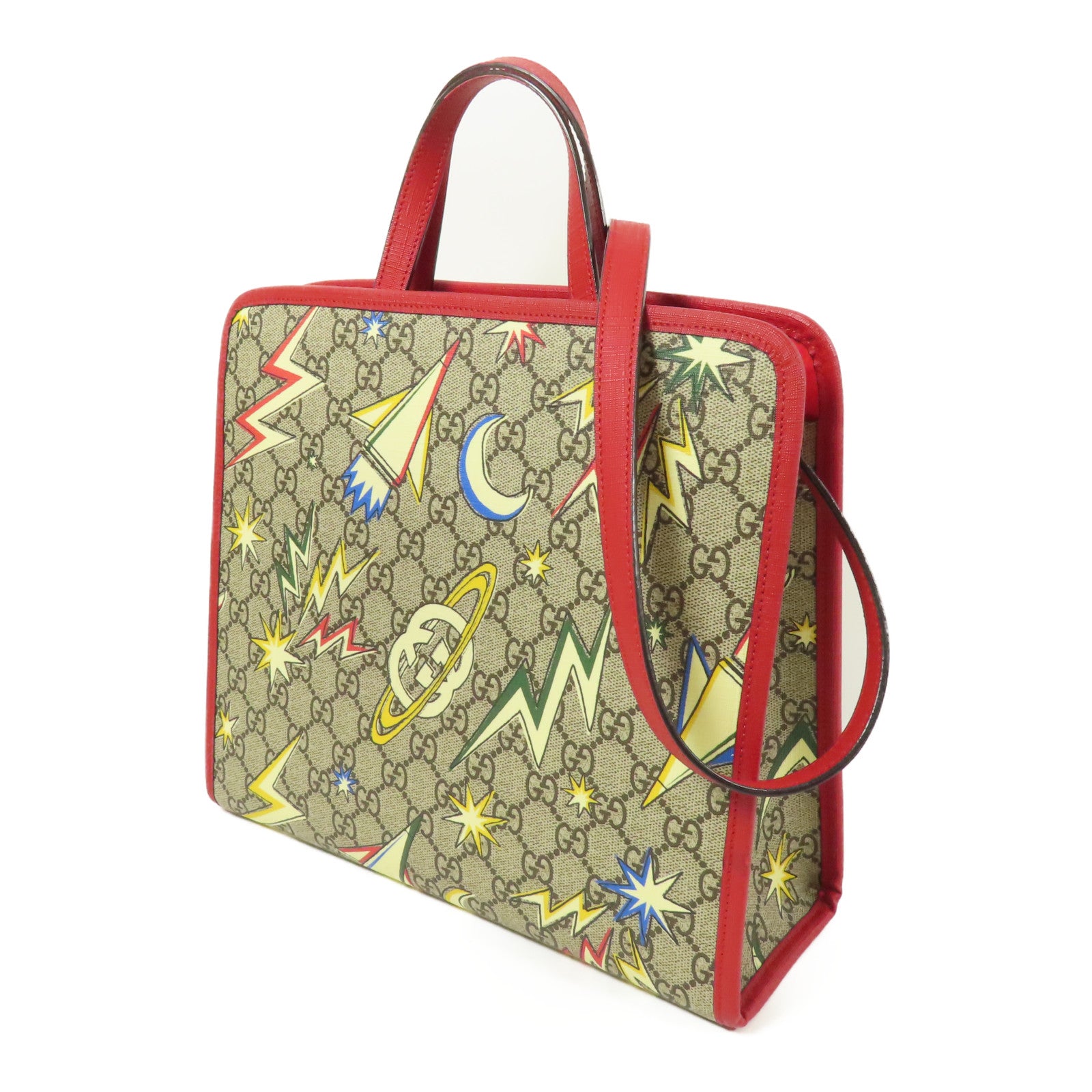 GUCCI 塗層帆布Tote Bag手挽肩背兩用袋