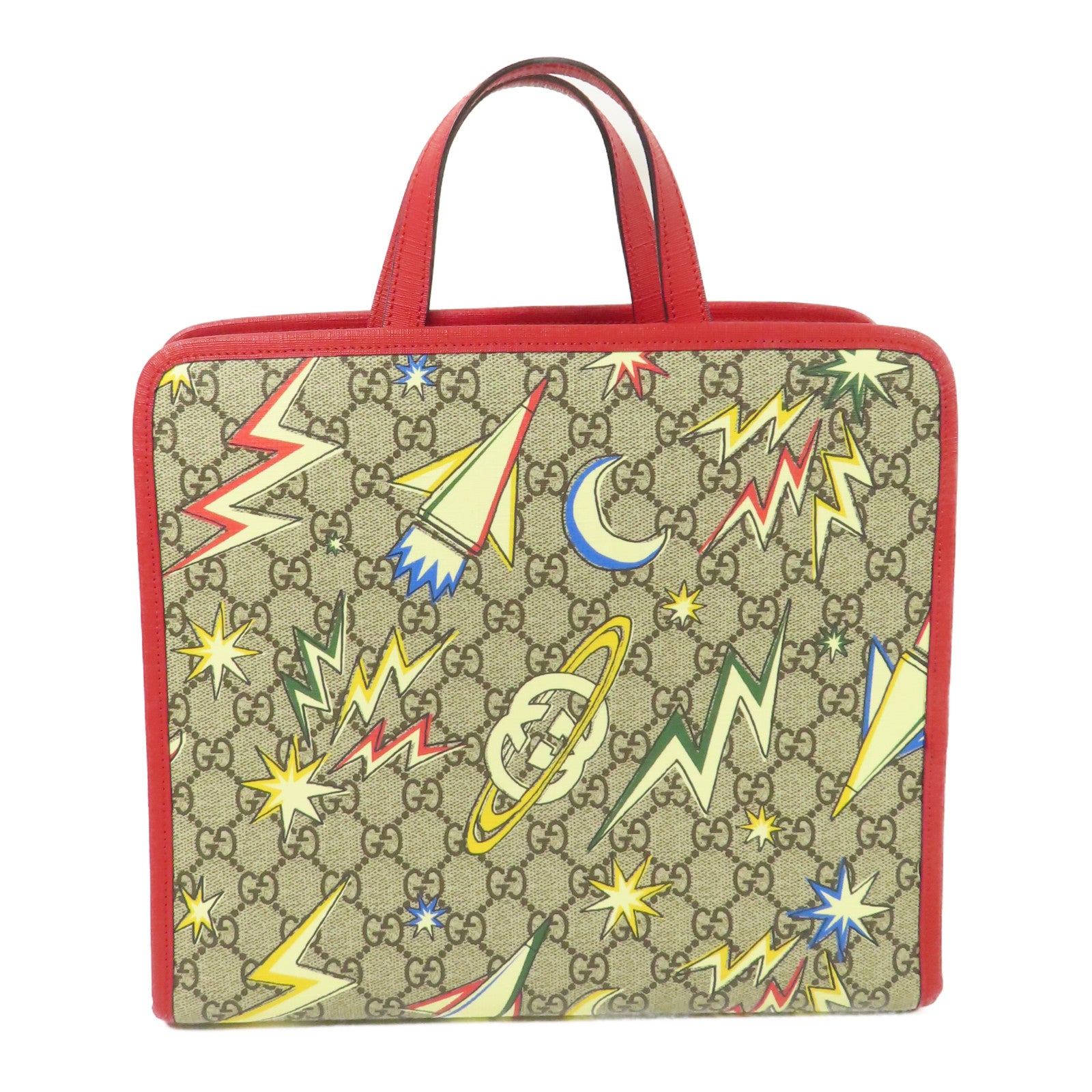 GUCCI 塗層帆布Tote Bag手挽肩背兩用袋