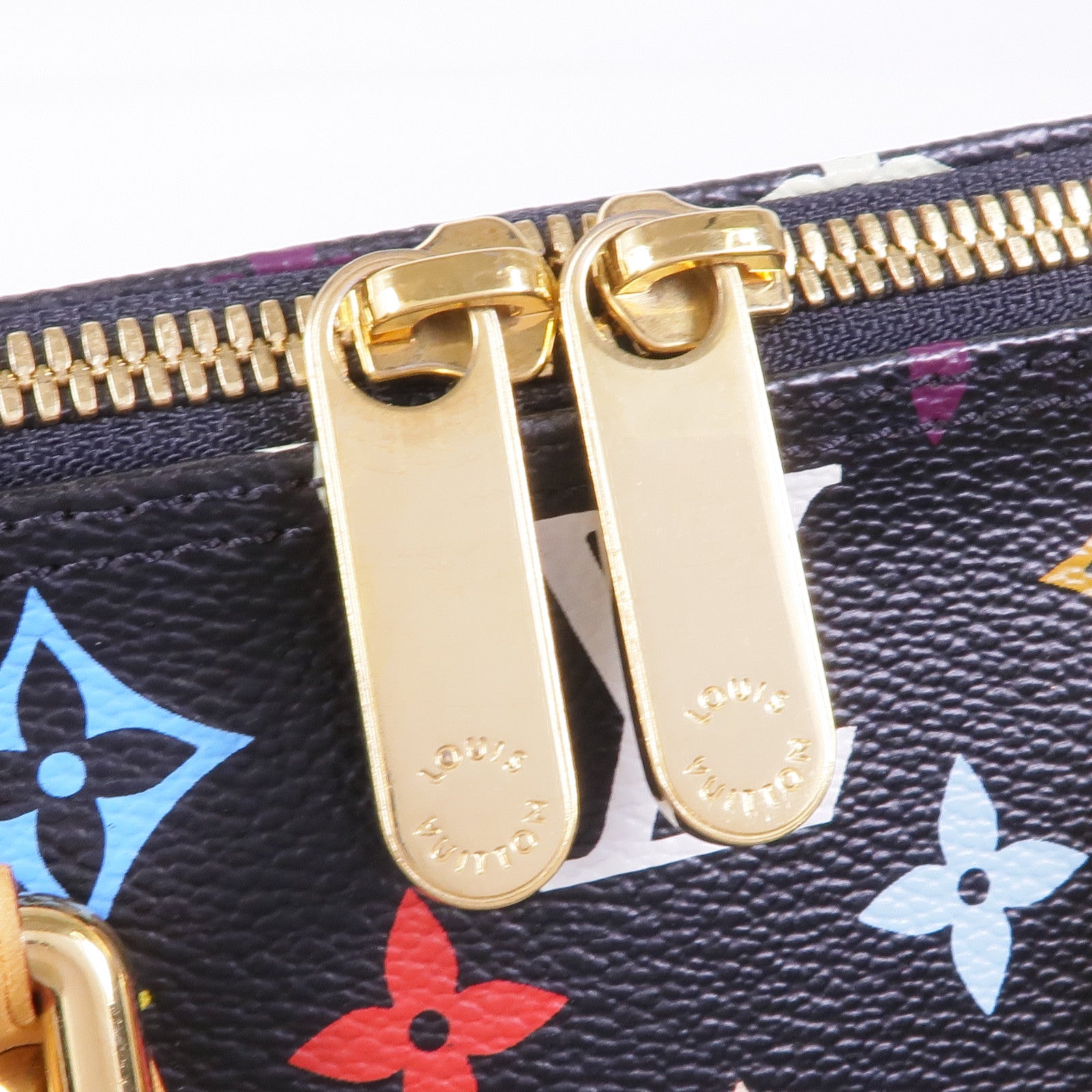 LOUIS VUITTON Monogram Multicolore Alma金扣手挽袋