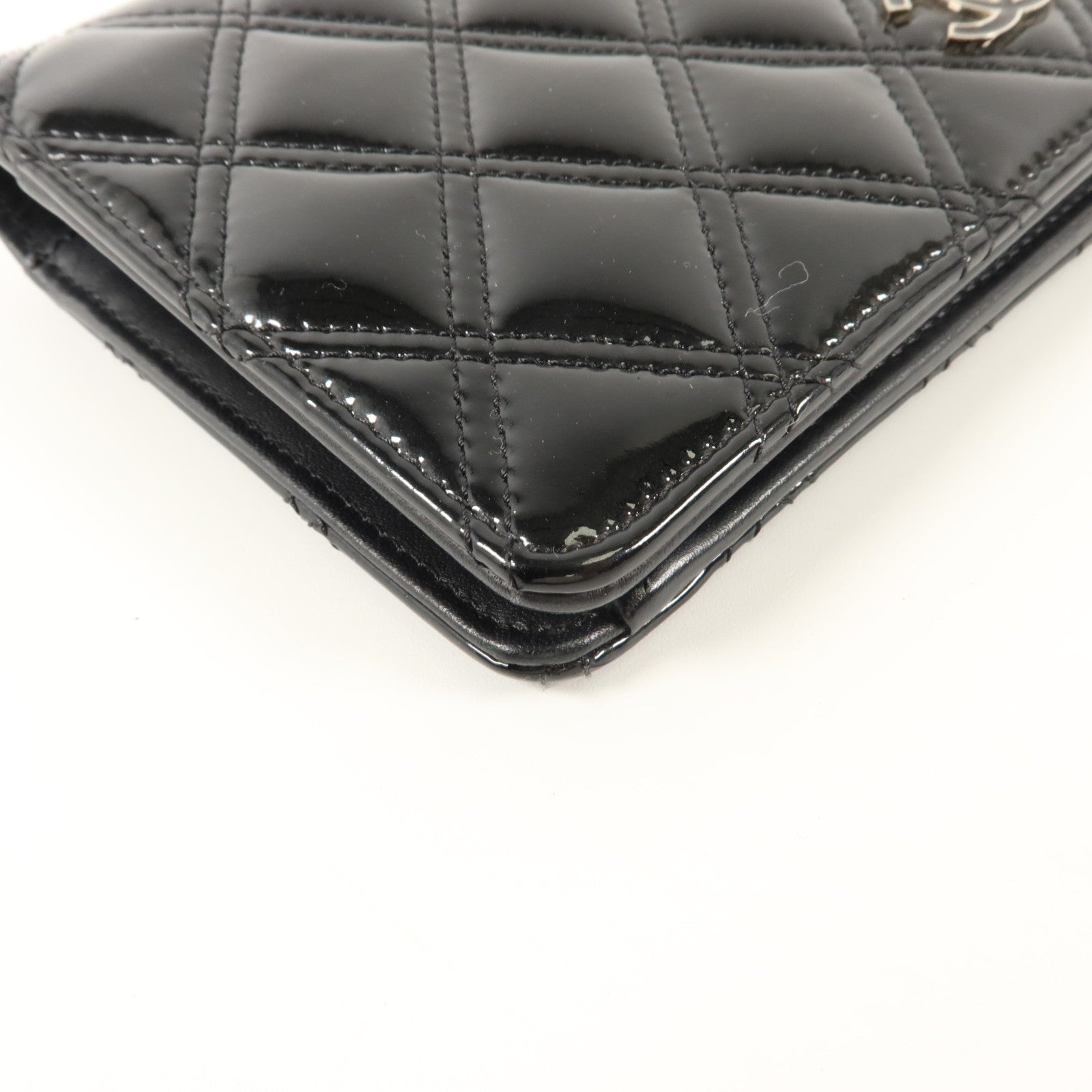 CHANEL 漆皮皮革Long Bifold Wallet長錢包