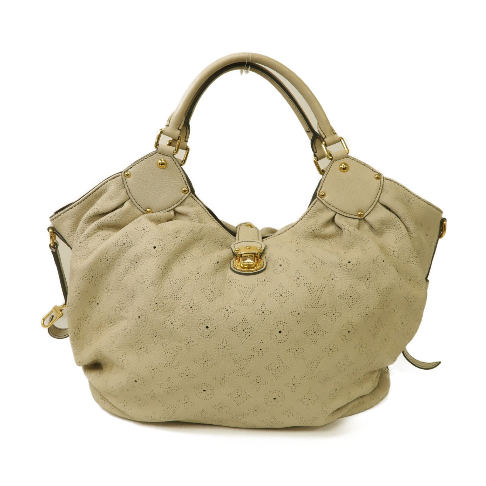 LOUIS VUITTON 【激減優惠】Mahina Shoulder Bag 金扣肩背袋肩背袋米色