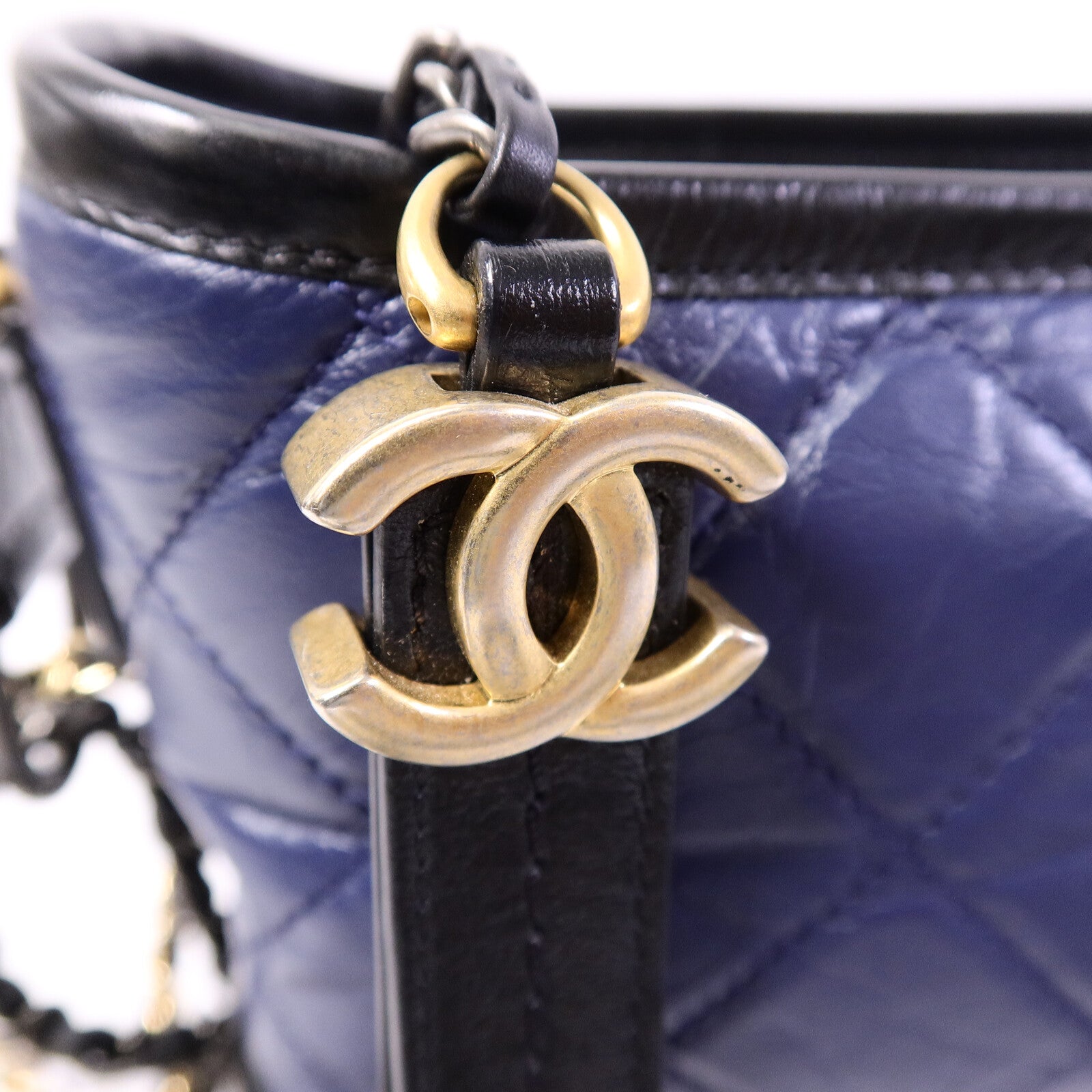 CHANEL 牛皮皮革Gabrielle Small鏈帶肩背袋