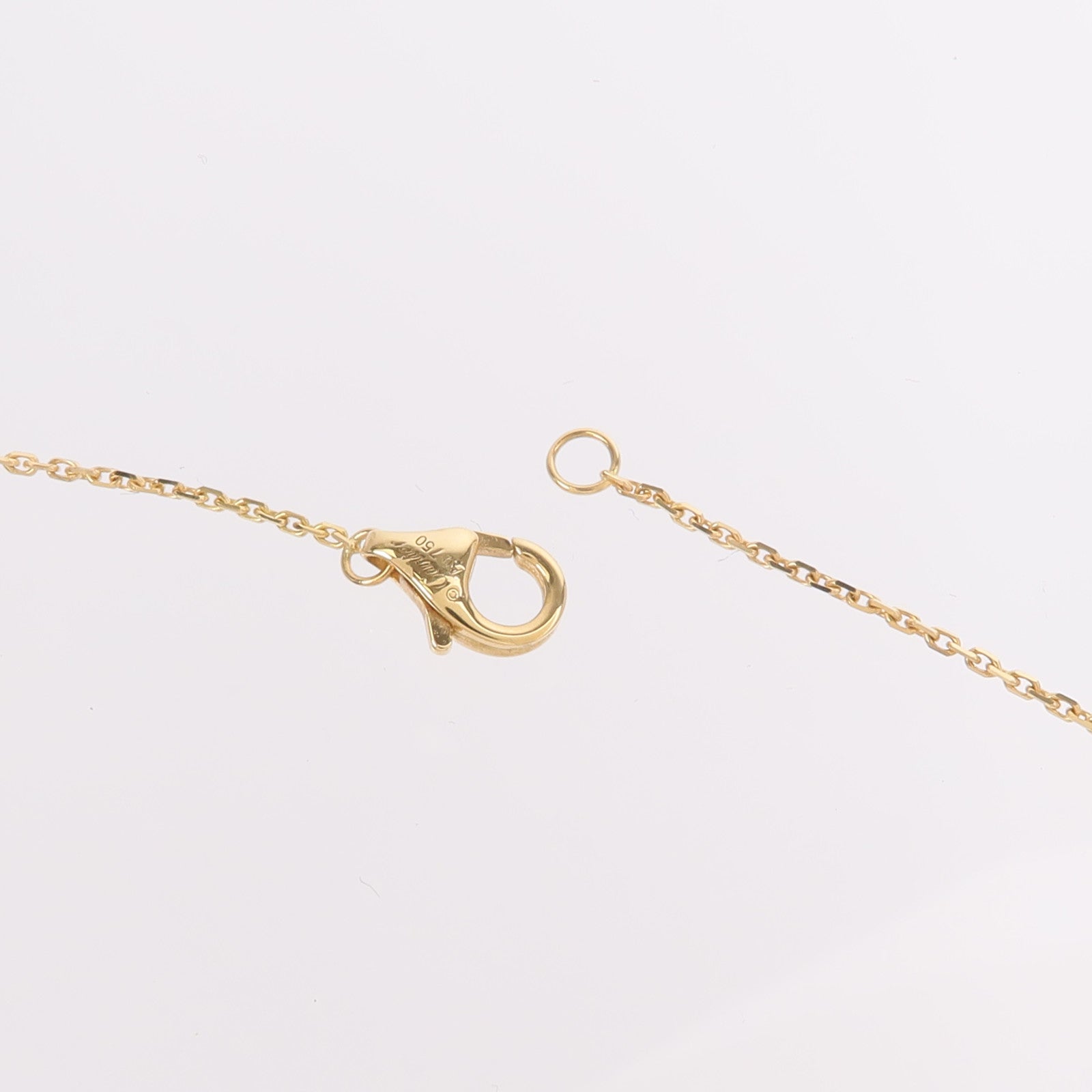 CARTIER 18K黃金Amulette de Cartier珍珠母貝/鑽石項鍊