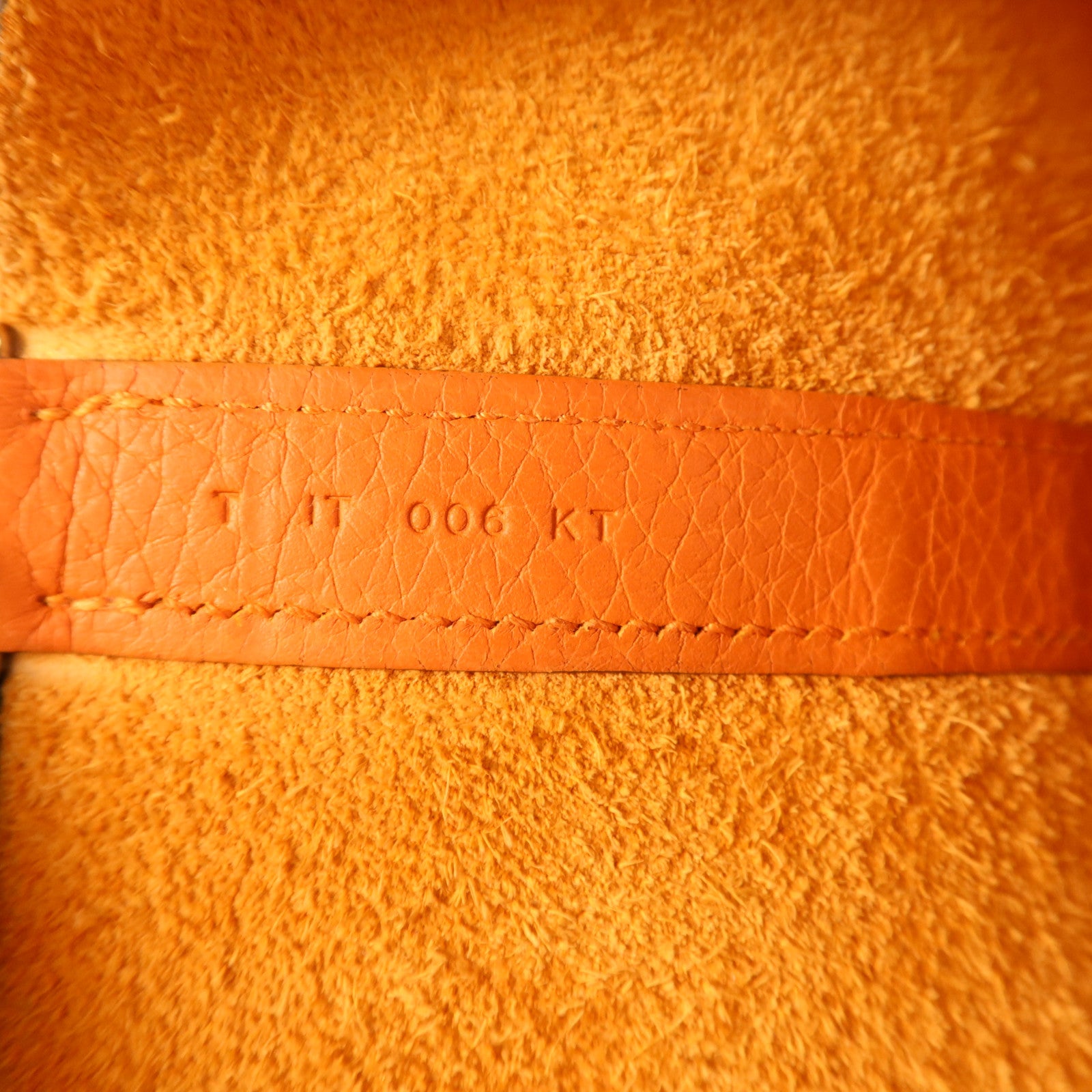 HERMES Clemence皮革Picotin GM銀扣手挽袋Orange