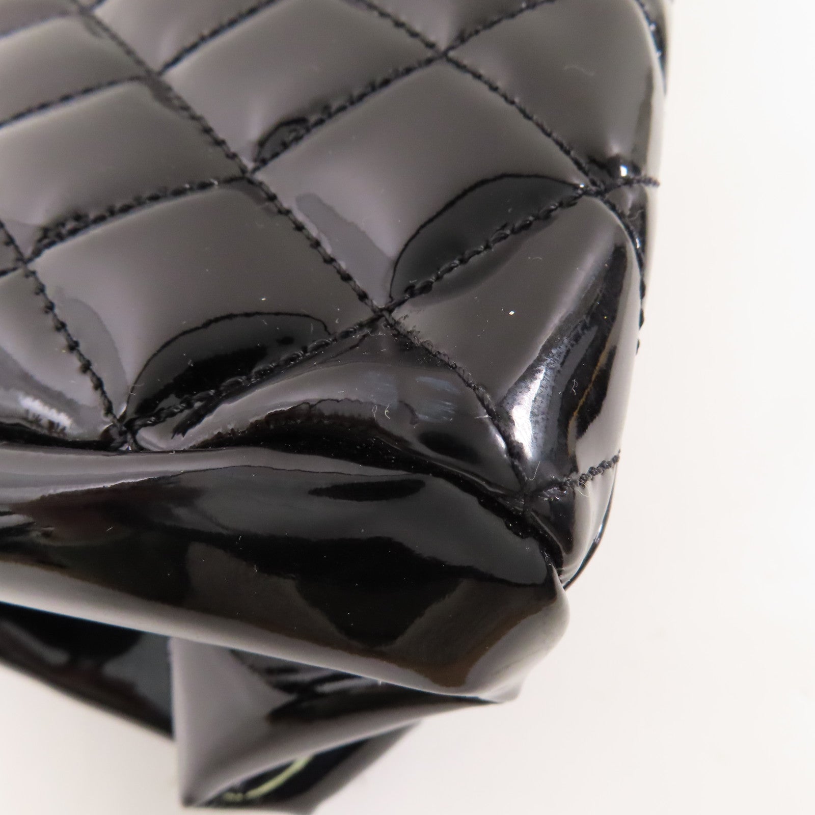 CHANEL 【激減優惠】漆皮皮革Tote Bag銀扣手挽袋