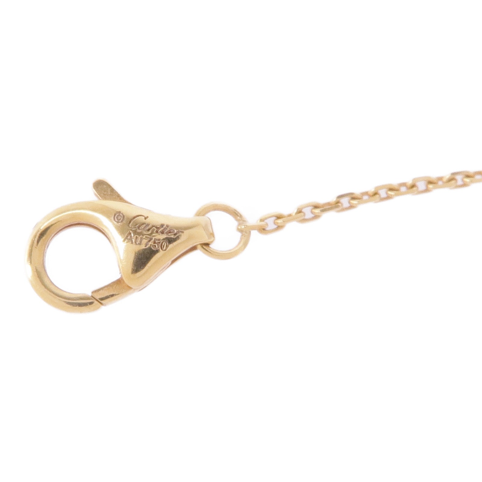 CARTIER 18K黃金Amulette Necklace鑽石/珍珠母貝項鍊