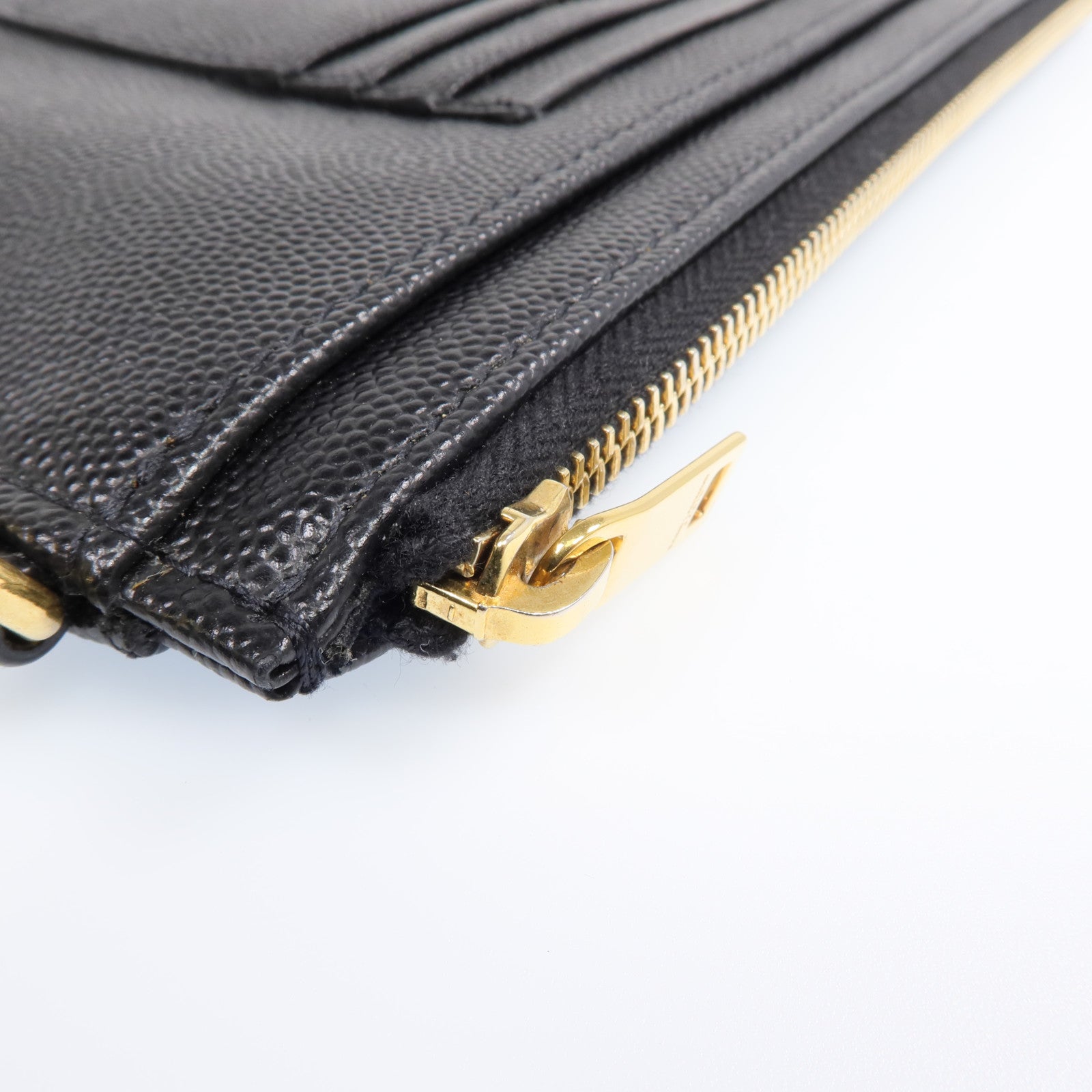 SAINT LAURENT 牛皮皮革Bill Large Pouch金扣手拿包