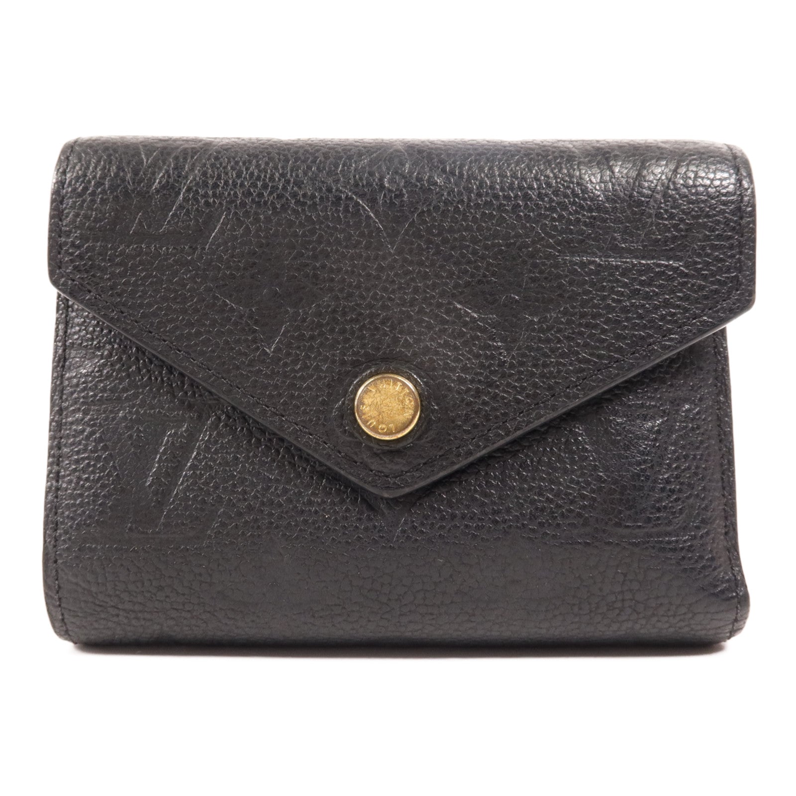 LOUIS VUITTON Monogram Empreinte Portefeuille Victorine金扣錢包