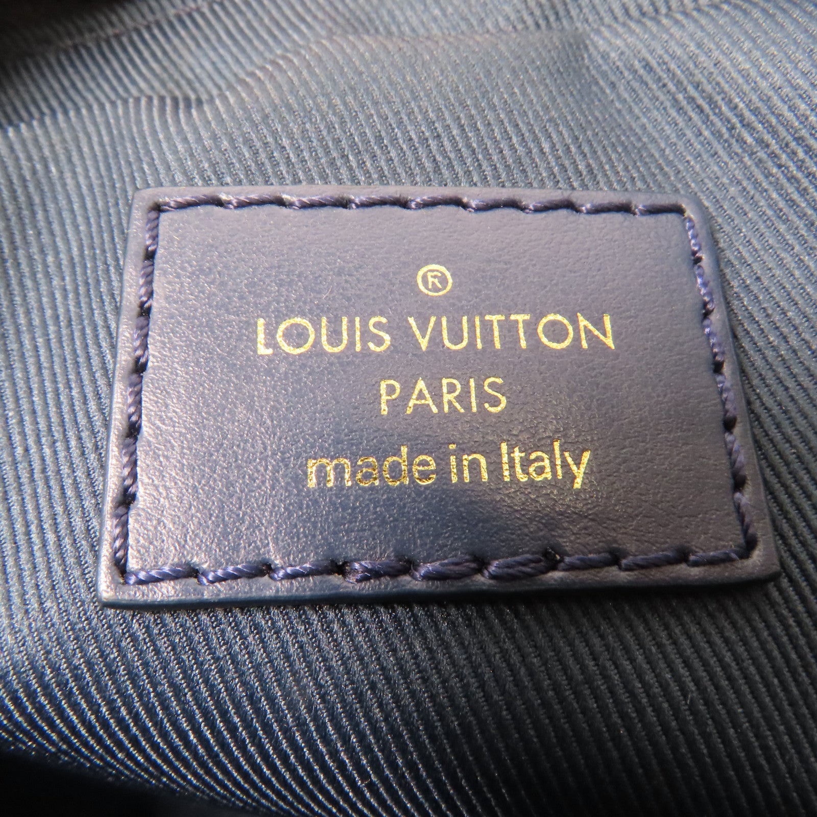 LOUIS VUITTON 【激減優惠】Monogram Denim Bum Bag Outdoor金扣腰包藍色