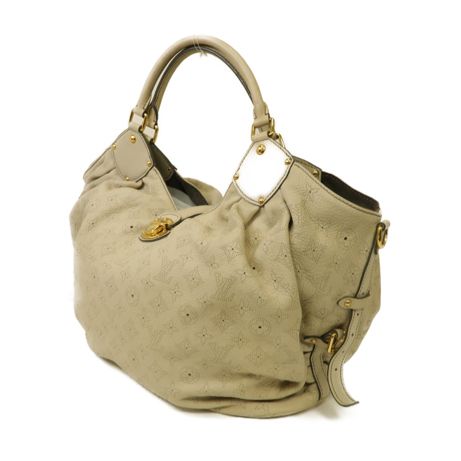 LOUIS VUITTON 【激減優惠】Mahina Shoulder Bag 金扣肩背袋肩背袋米色