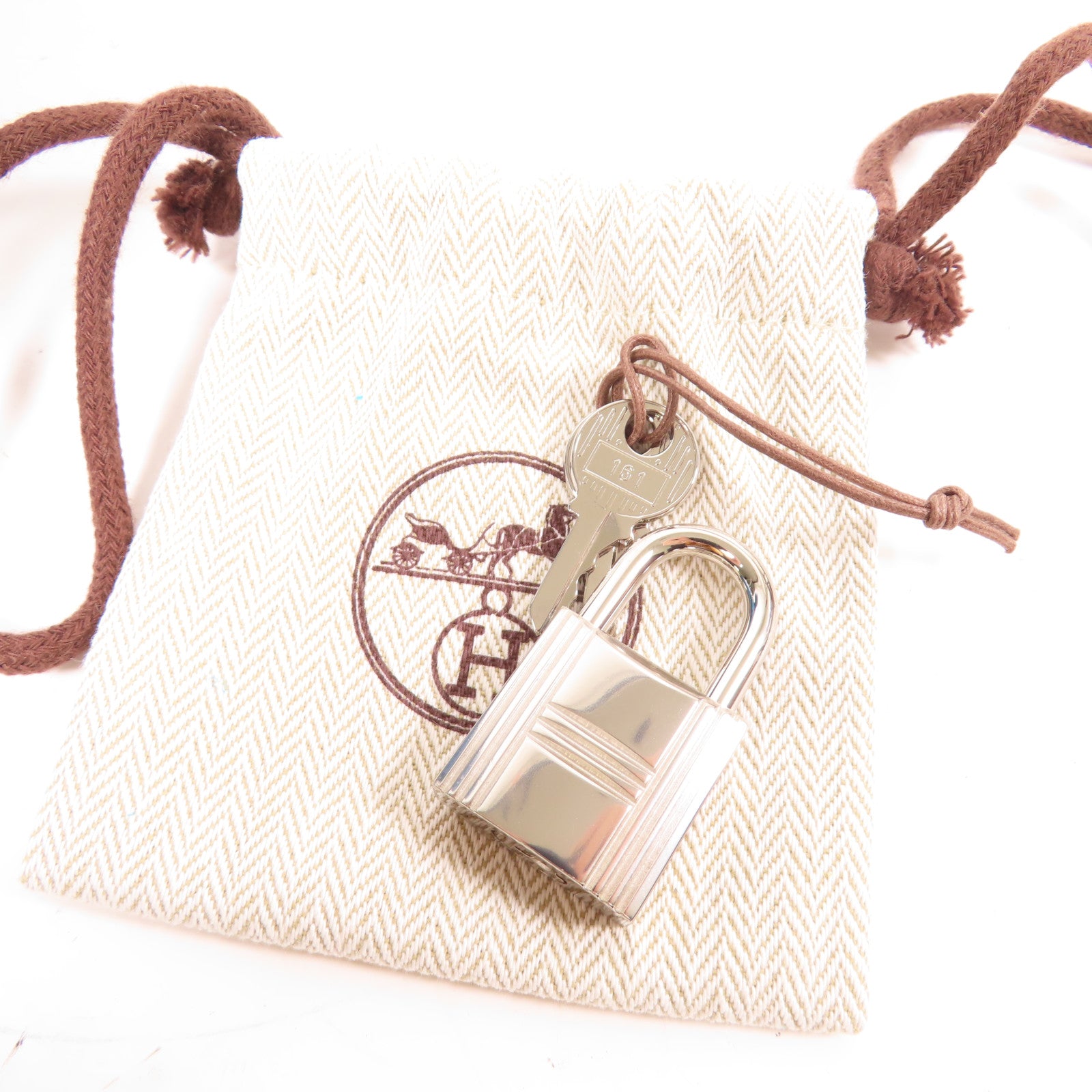 HERMES Clemence皮革Picotin GM銀扣手挽袋藍色