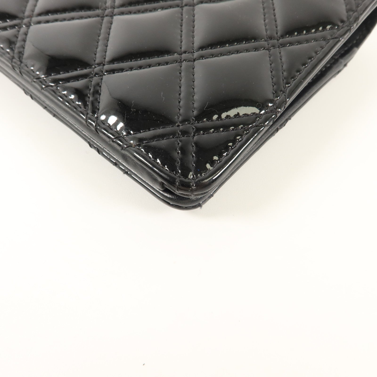CHANEL 漆皮皮革Long Bifold Wallet長錢包