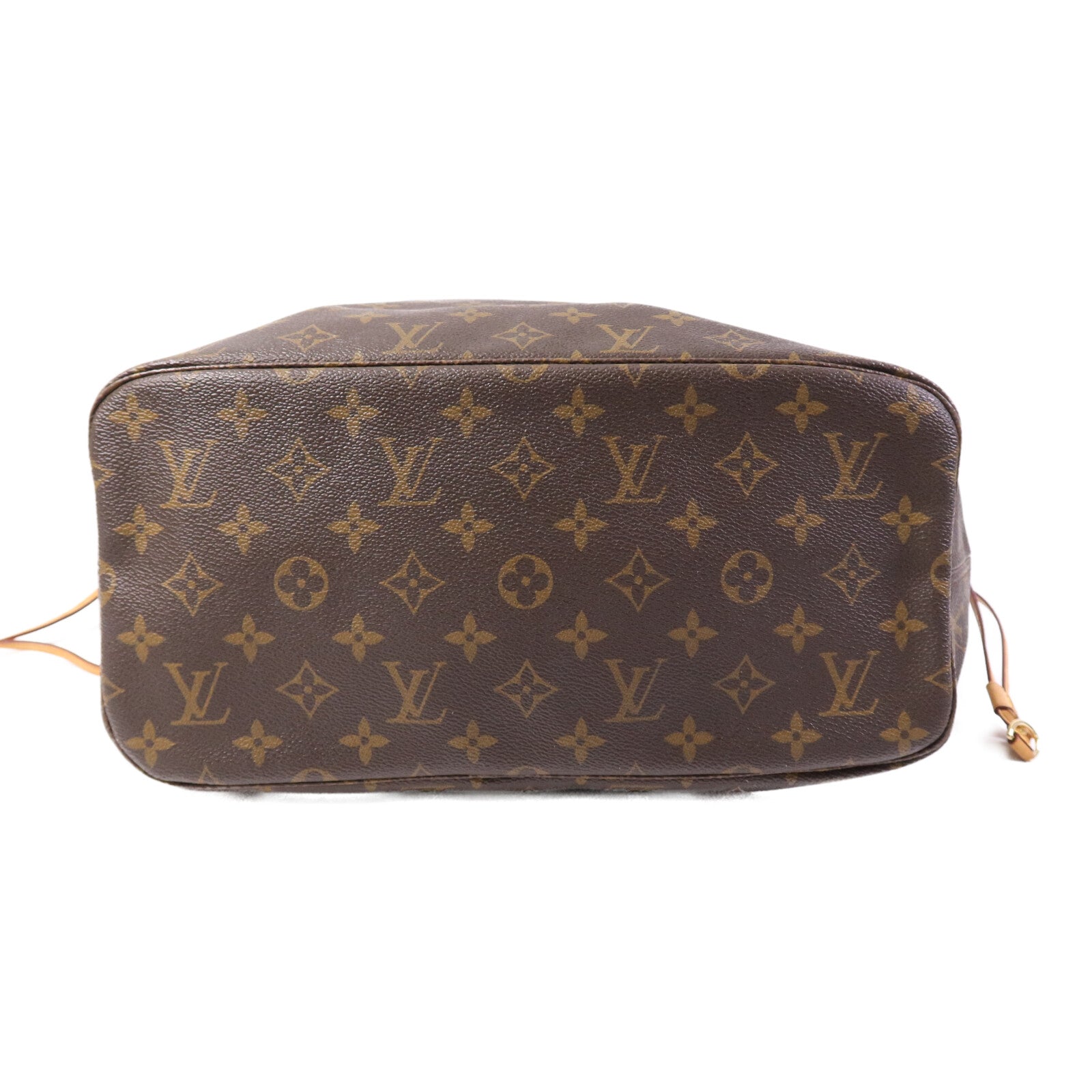 LOUIS VUITTON Monogram Neverfull MM金扣手挽袋