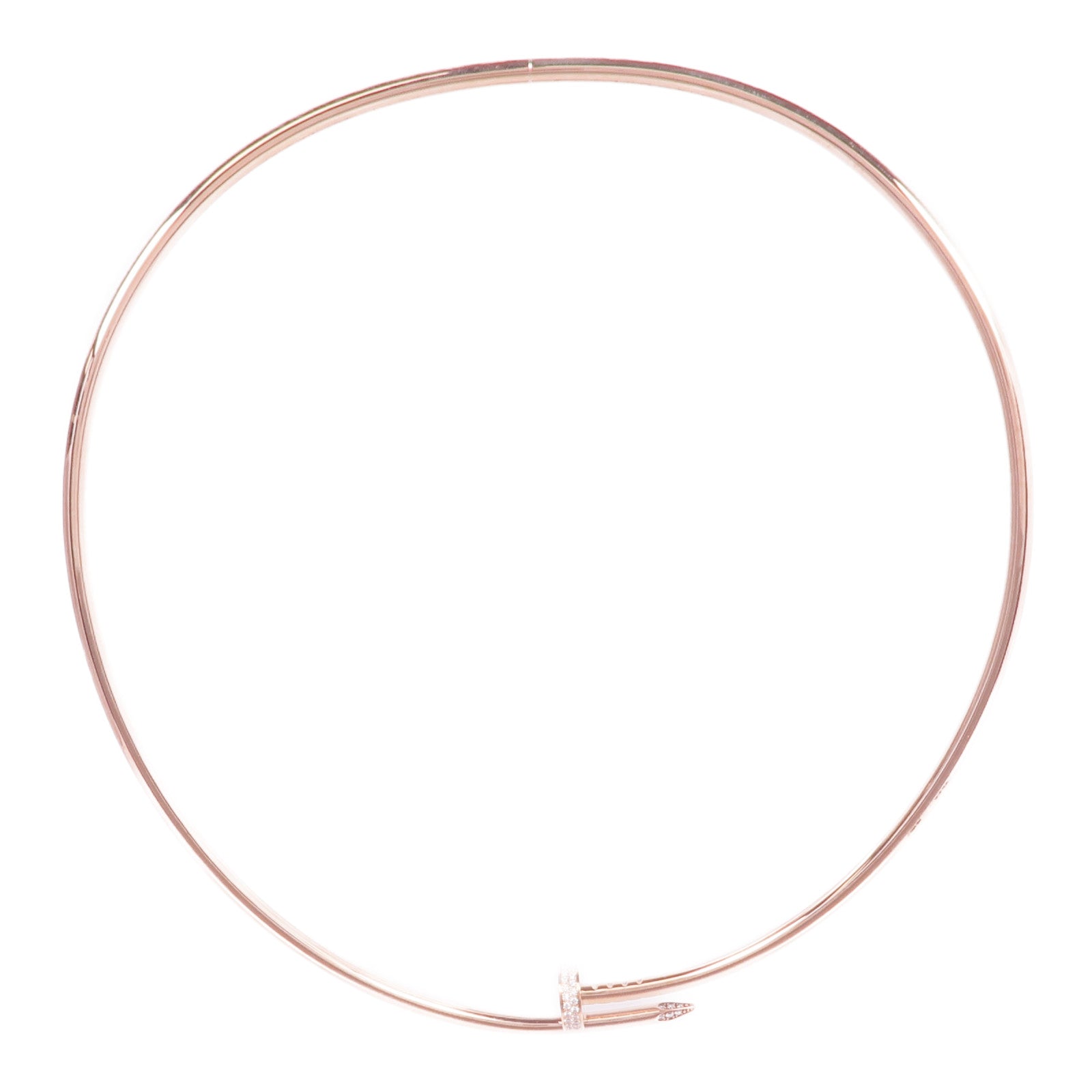 CARTIER 18K玫瑰金Juste un Clou NecklaceDiamond Necklace鑽石項鍊