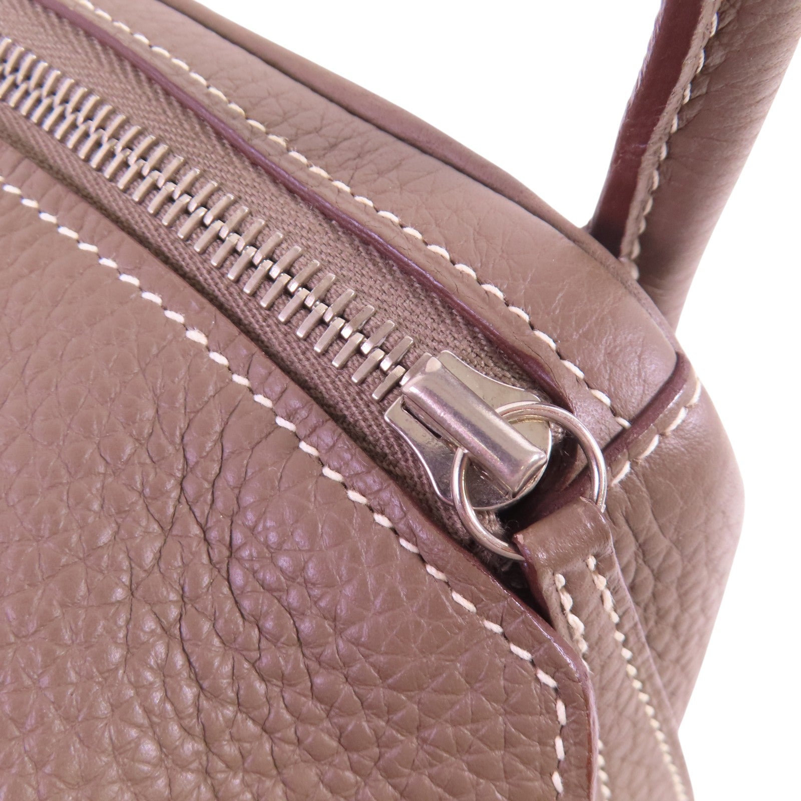 HERMES Clemence皮革Lindy 30 Shoulder Bag銀扣肩背袋