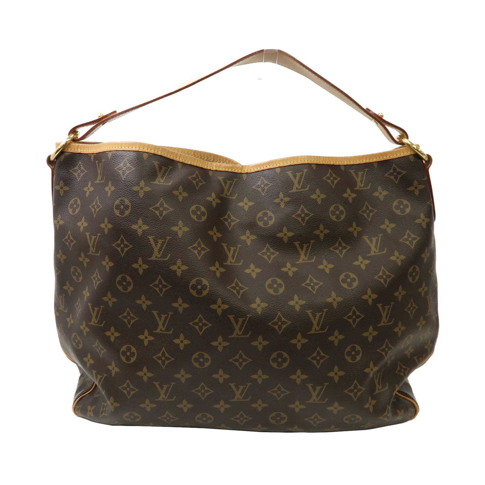 LOUIS VUITTON Monogram Delightful Tote GM金扣肩背袋啡色