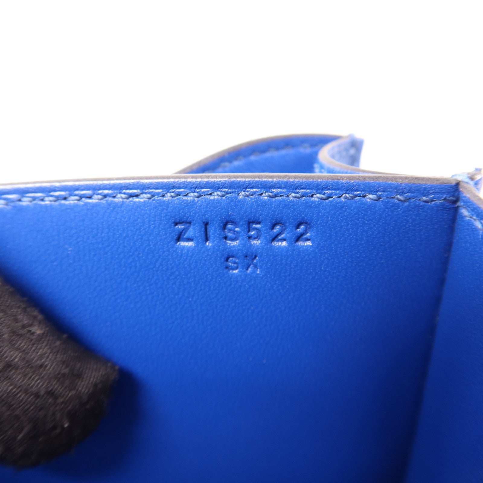 HERMES 【激減優惠】Epsom皮革Constance Mini銀扣手挽肩背兩用袋Bleu France