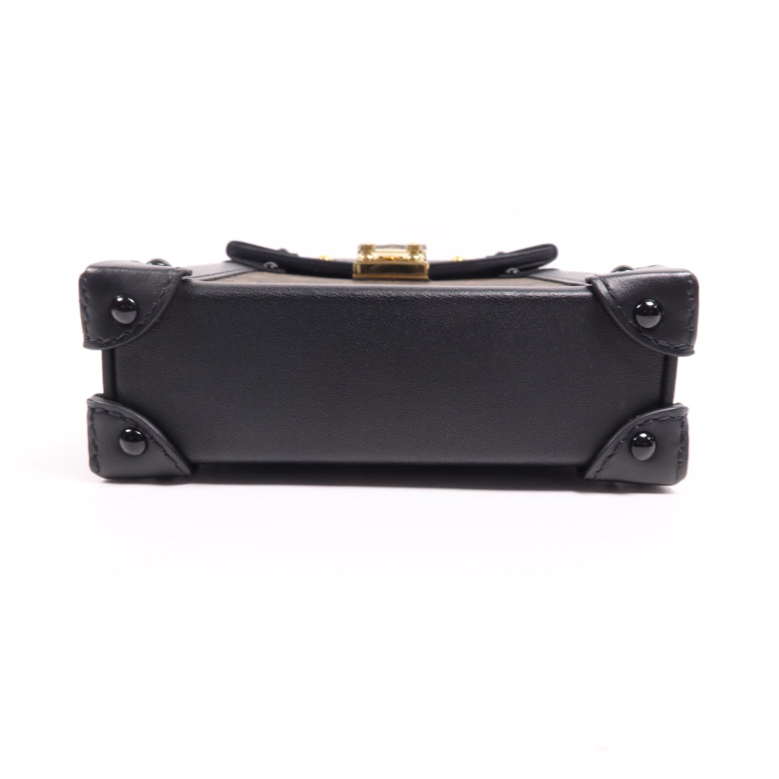 LOUIS VUITTON Monogram Pochette Trunk Vertical金扣鏈帶肩背袋