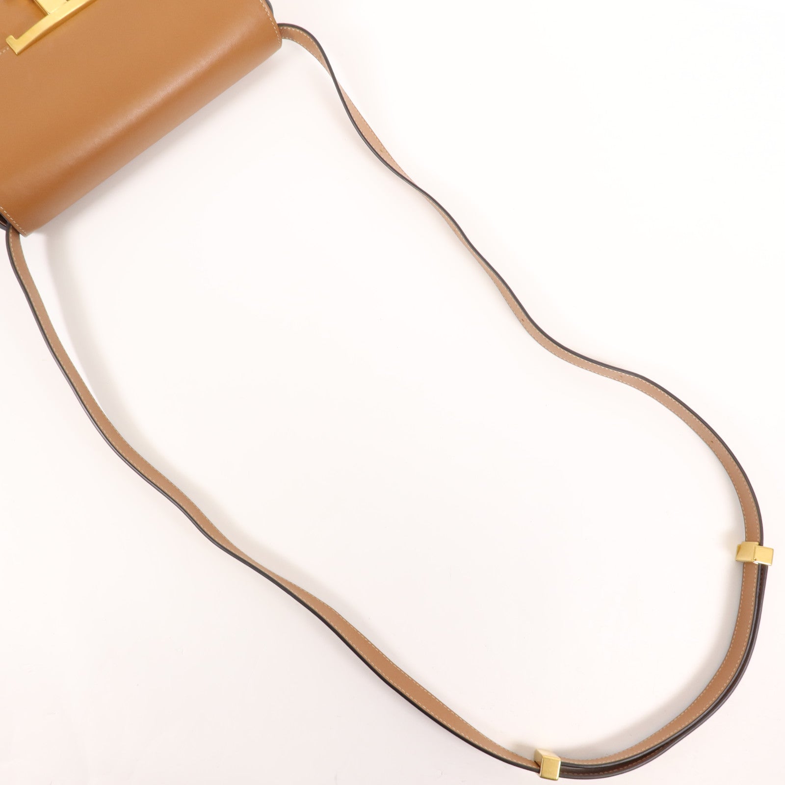 TOD'S 牛皮皮革T Timeless Mini金扣肩背袋