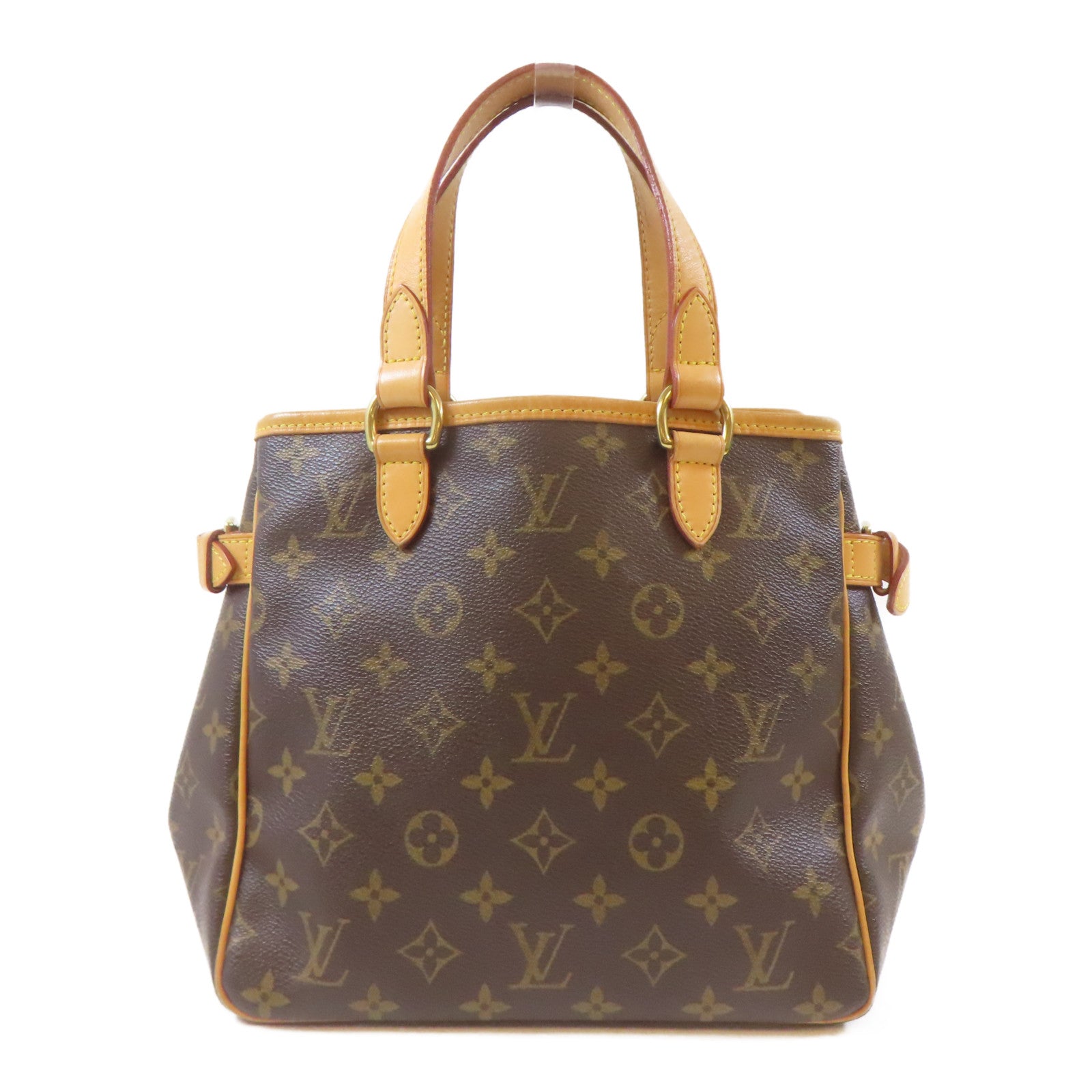 LOUIS VUITTON Monogram Batignolles金扣手挽袋啡色