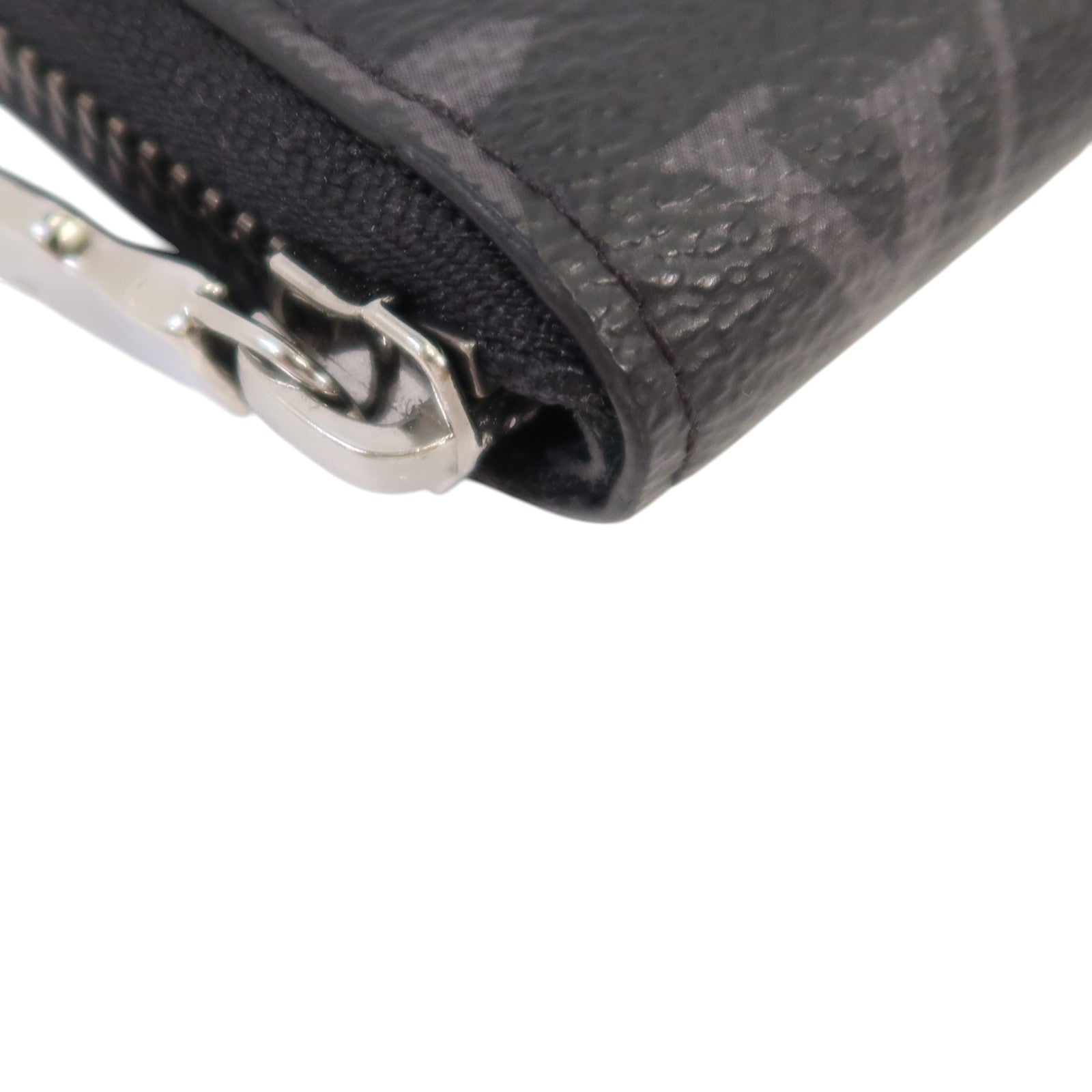 LOUIS VUITTON Monogram Eclipse Zippy Wallet Horizontal銀扣長錢包