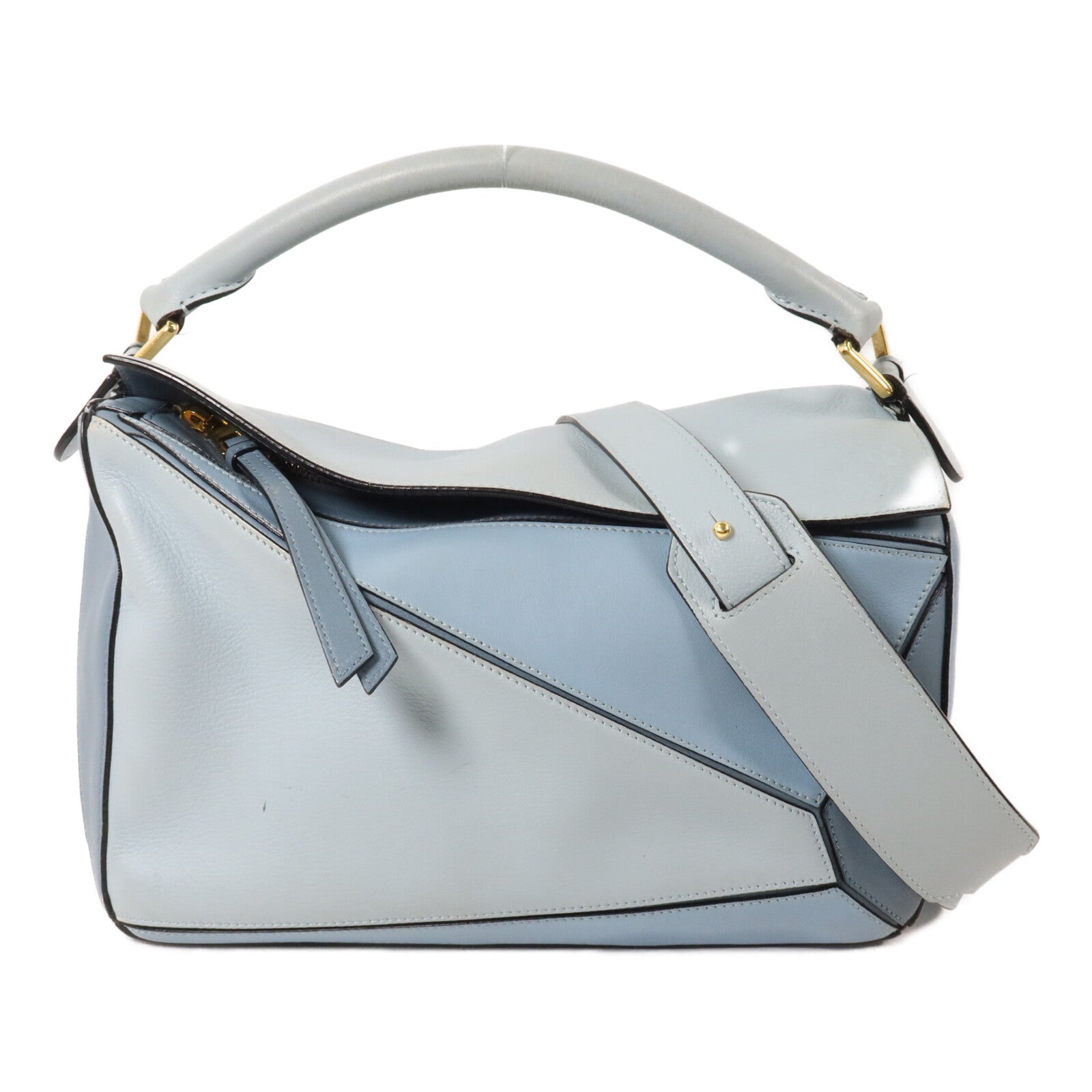LOEWE 牛皮皮革Puzzle Medium手挽肩背兩用袋