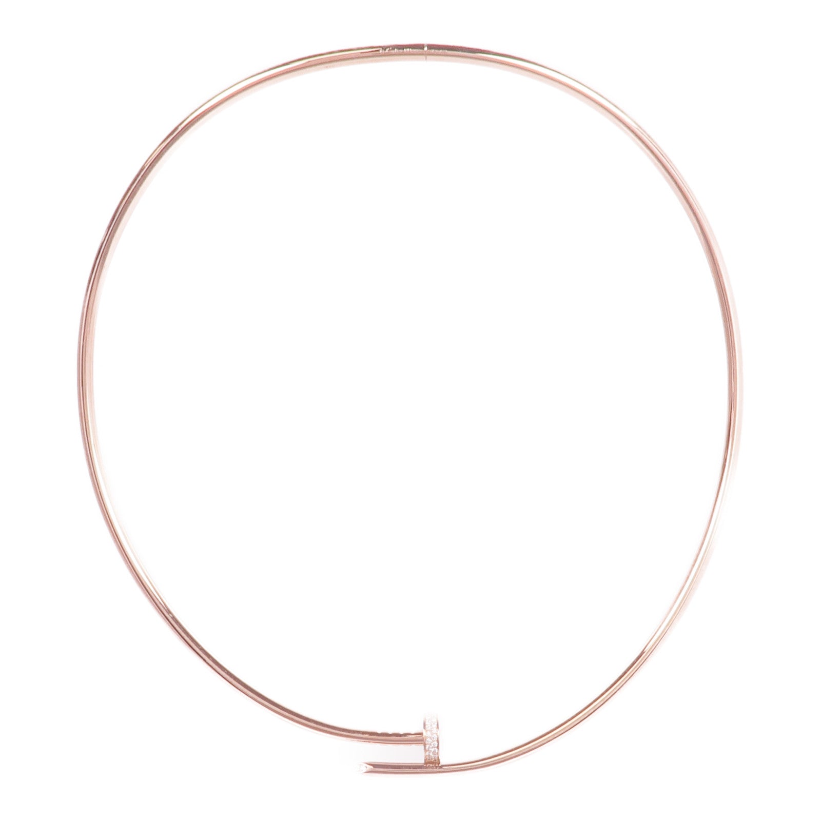 CARTIER 18K玫瑰金Juste un Clou NecklaceDiamond Necklace鑽石項鍊