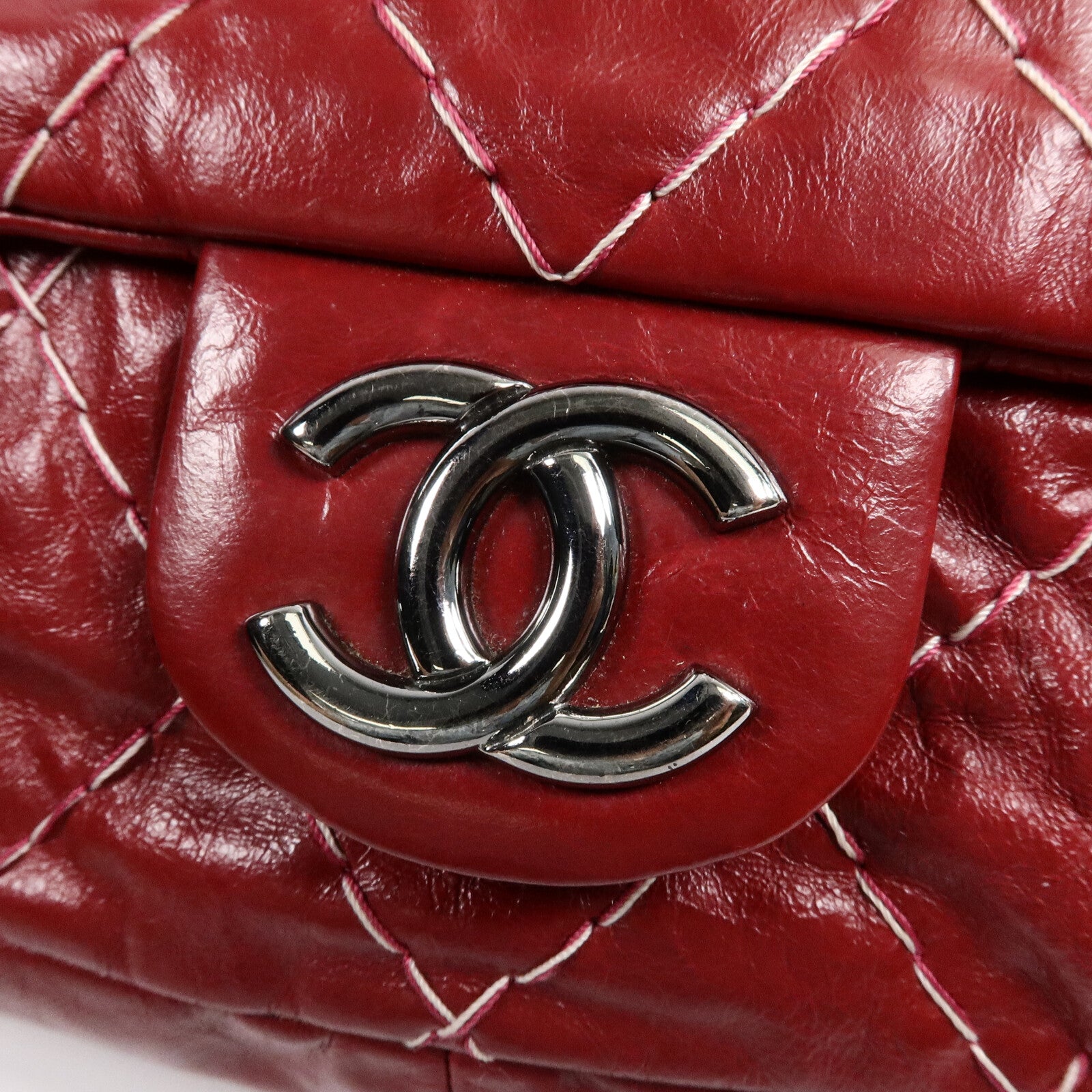 CHANEL 牛皮皮革Shoulder Bag鏈帶肩背袋