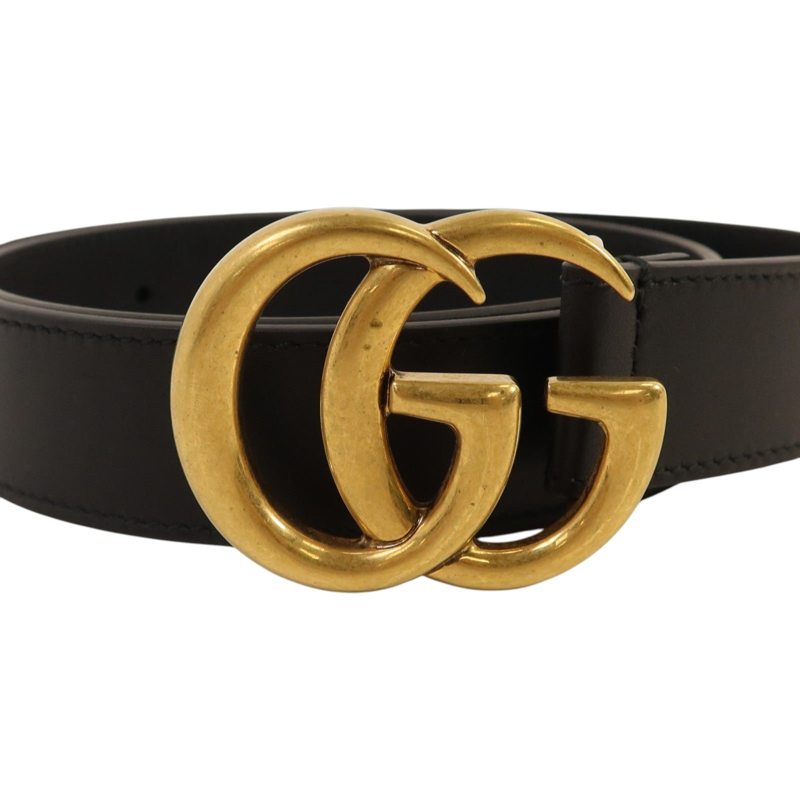 GUCCI 牛皮皮革Belt金扣皮帶