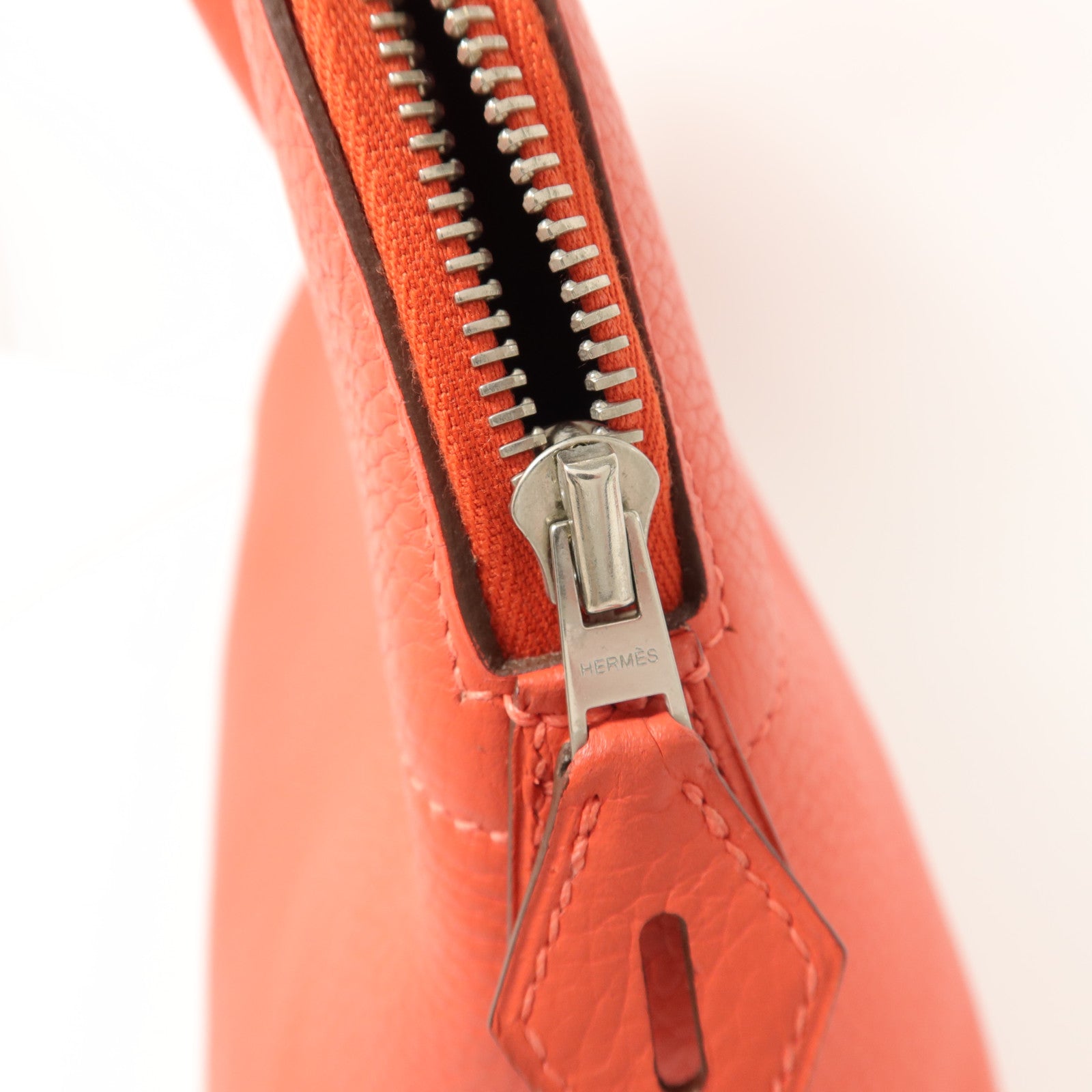 HERMES Togo皮革Bolide 31手挽袋Rouge Pivoine